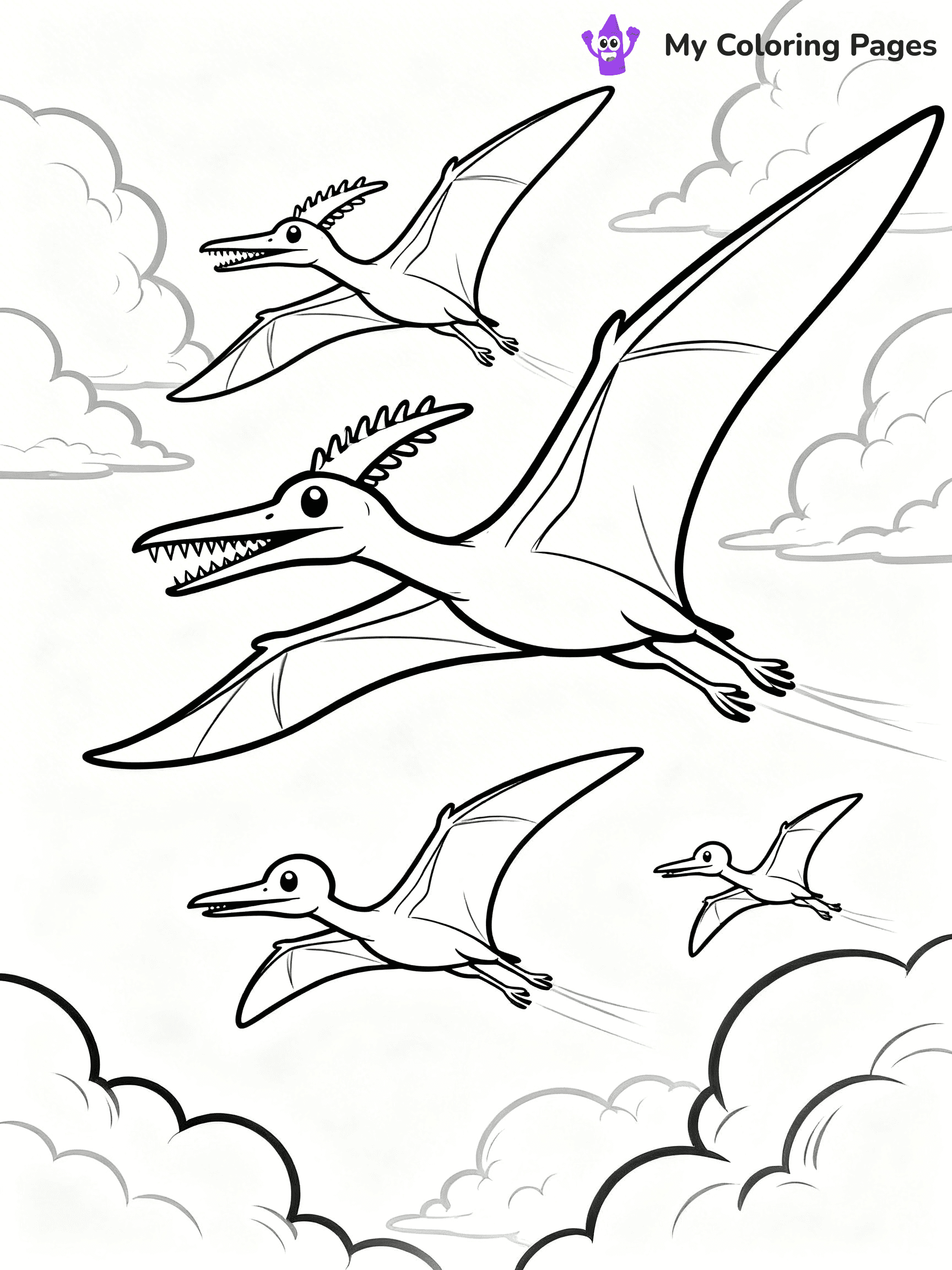 Pteranodon Coloring Pages - 10