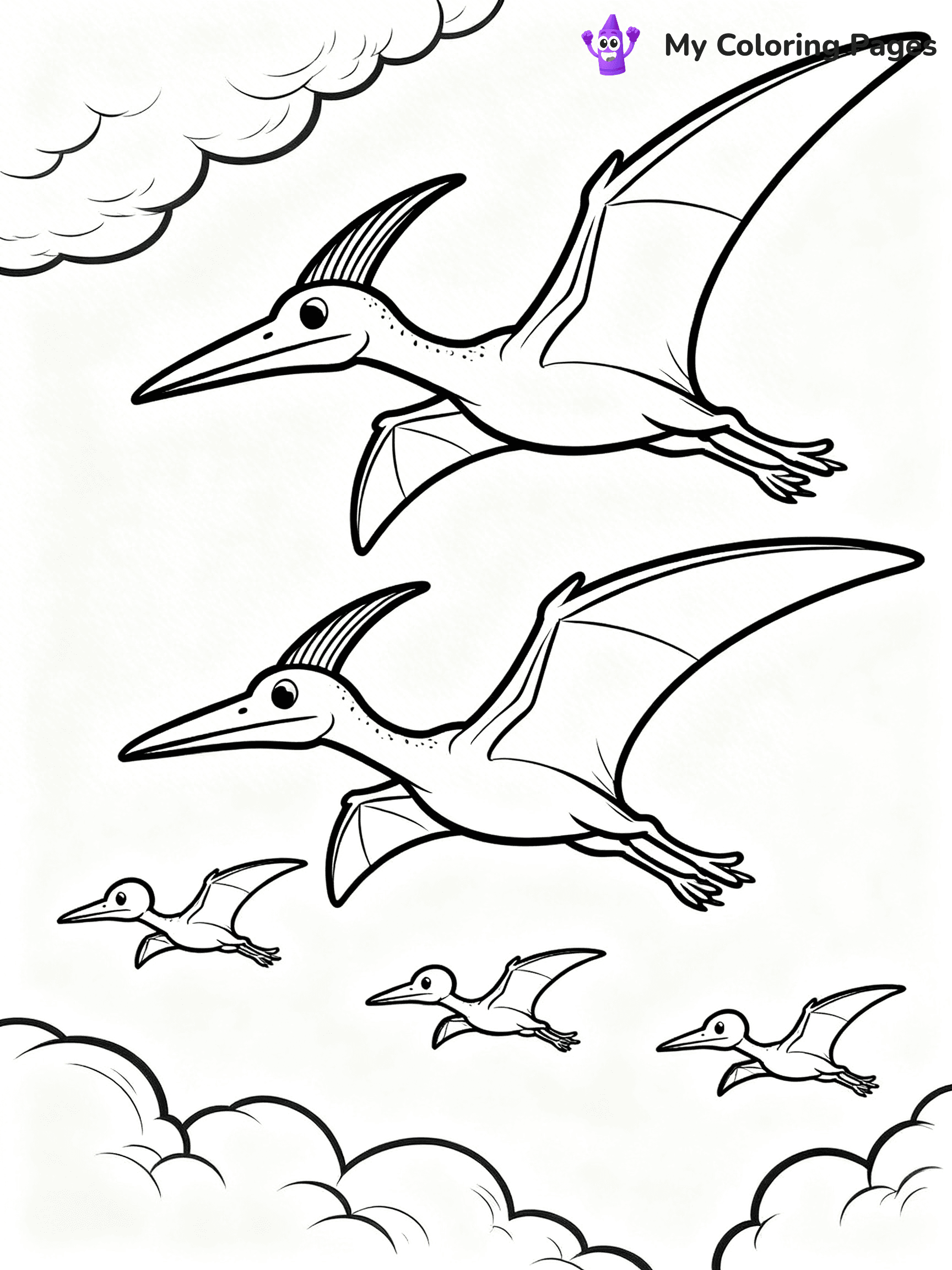 Pteranodon Coloring Pages - 9