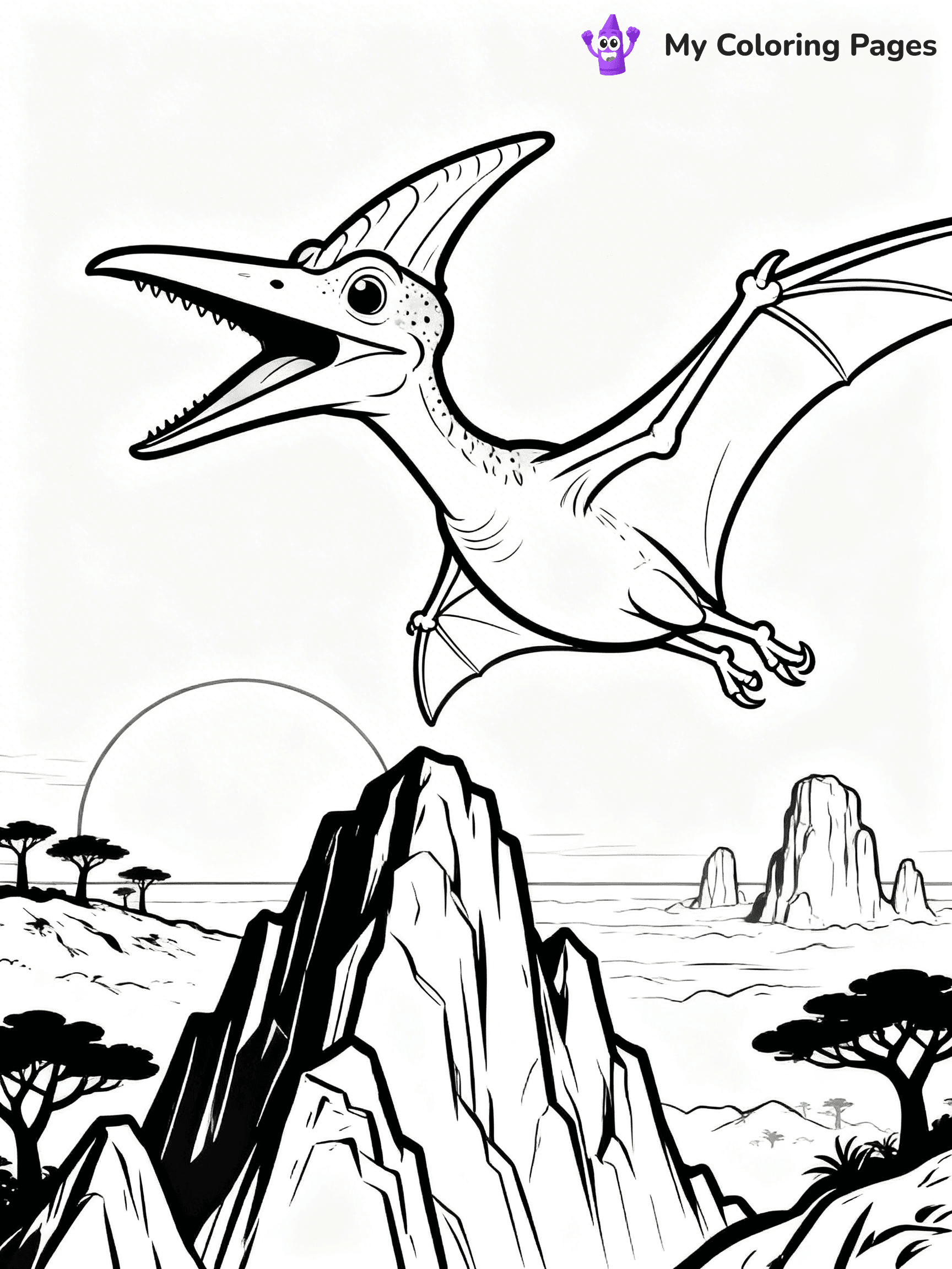 Pteranodon Coloring Pages - 6