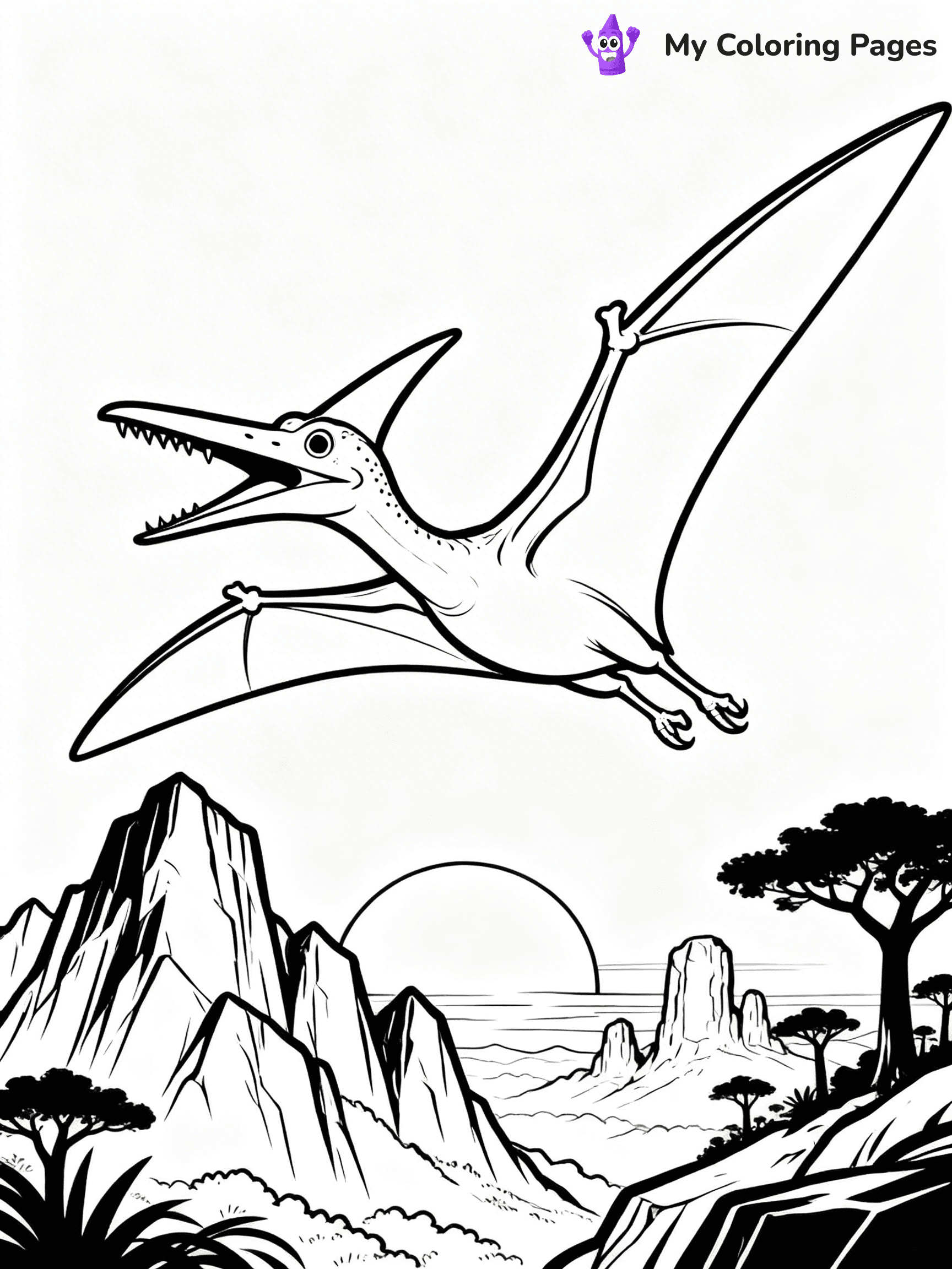 Pteranodon Coloring Pages - 4