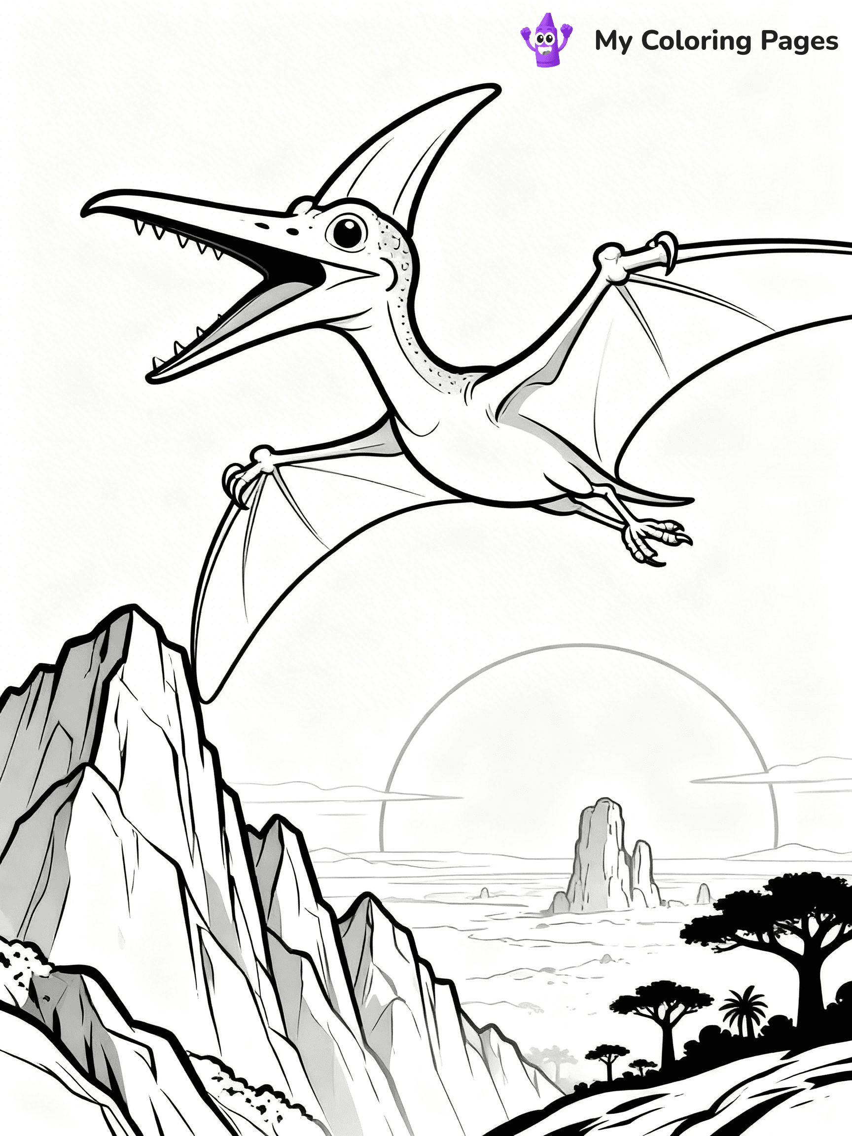Pteranodon Coloring Pages - 3