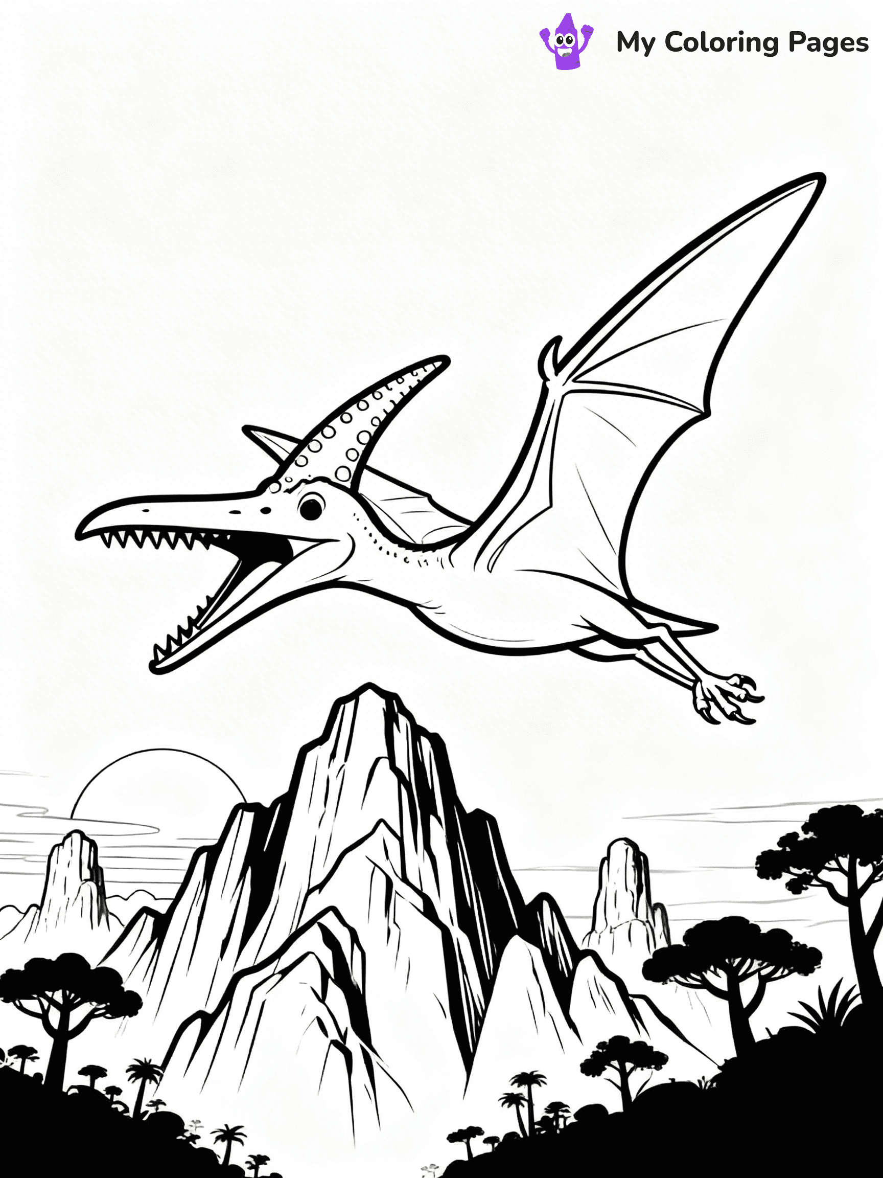 Pteranodon Coloring Pages - 2