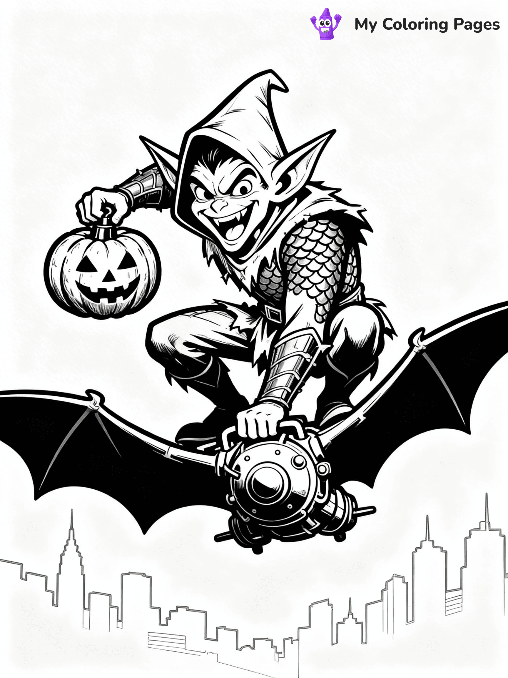 Green Goblin Coloring Pages - 9