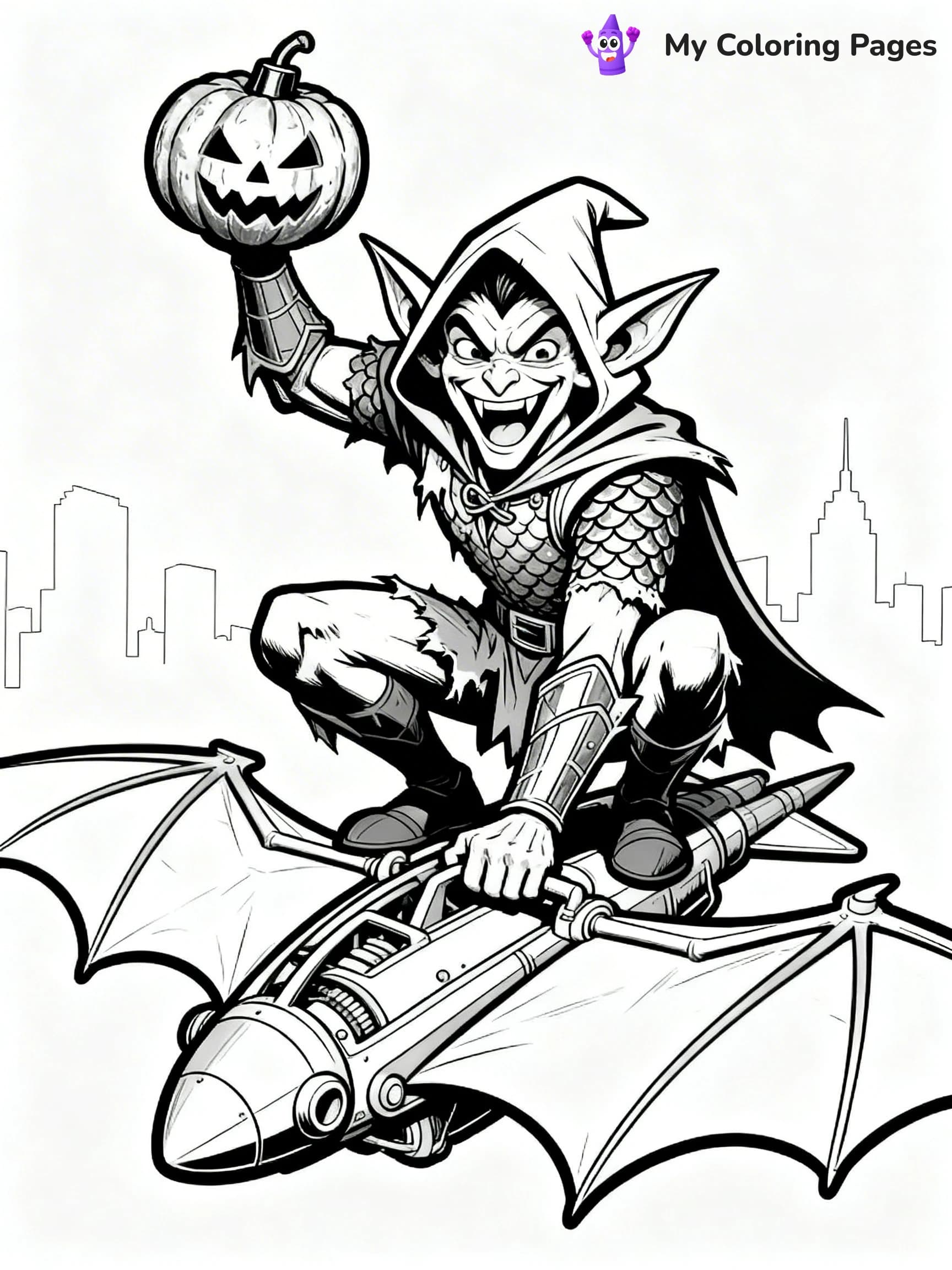 Green Goblin Coloring Pages - 8