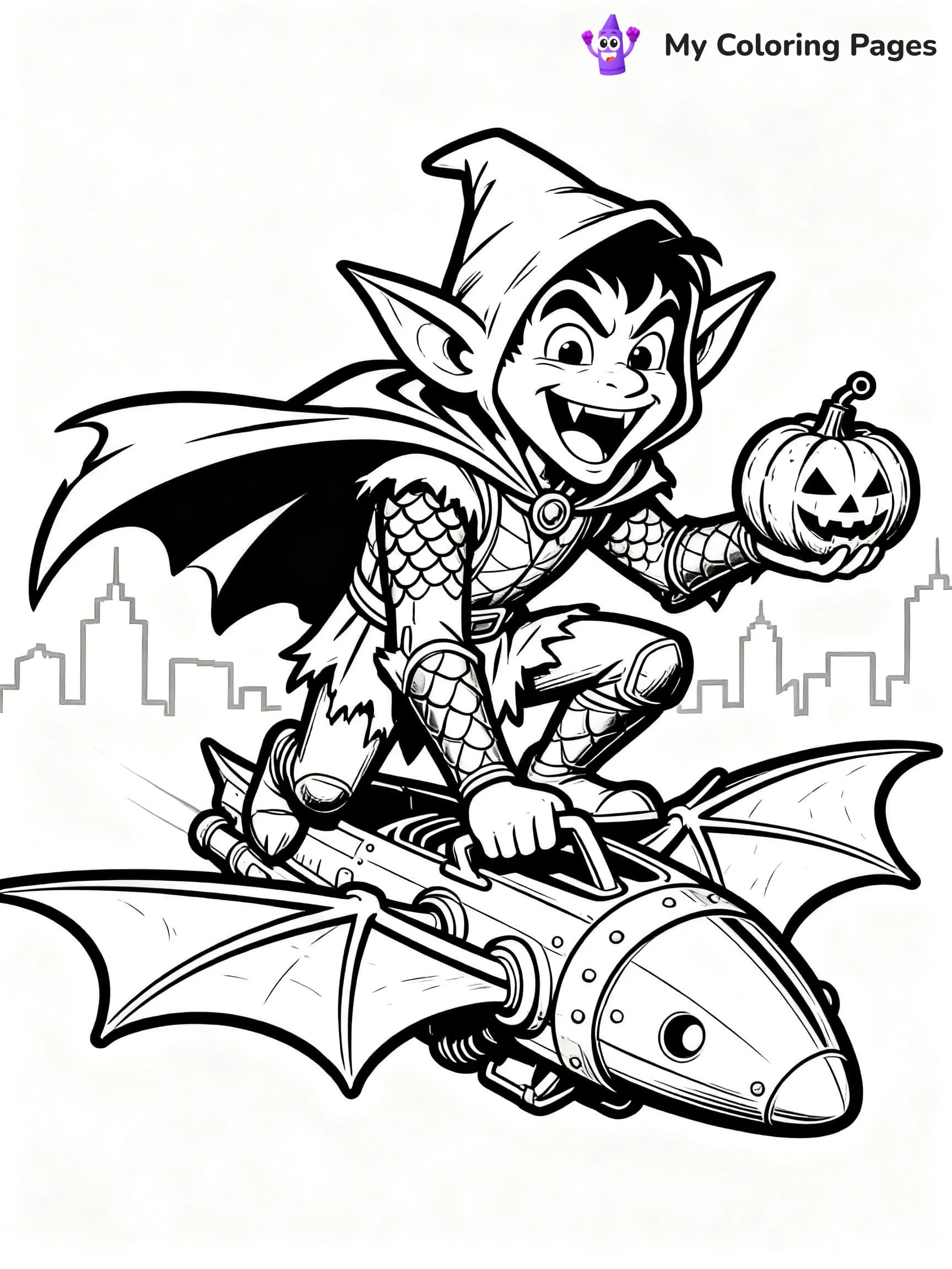 Green Goblin Coloring Pages - 6