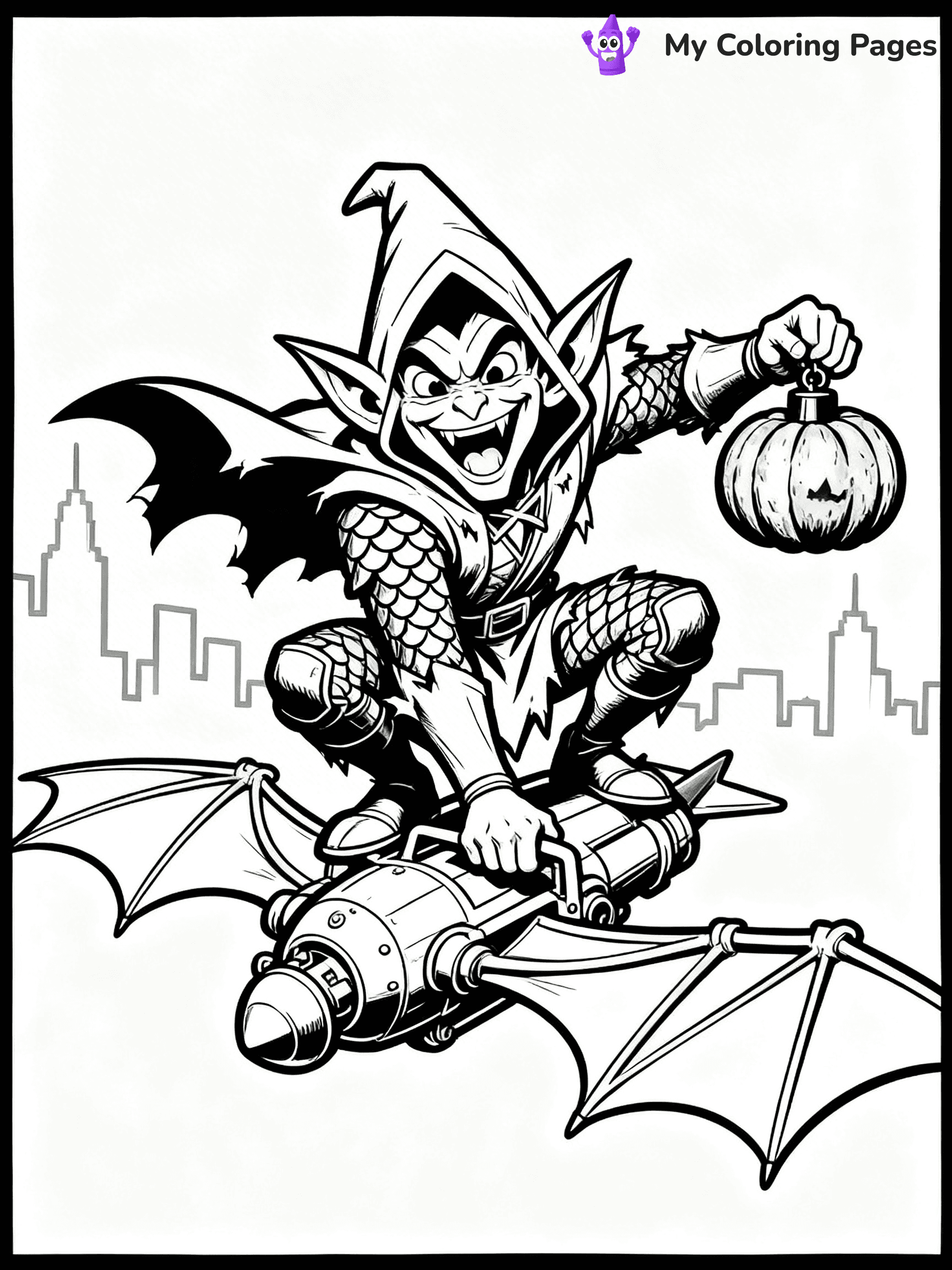 Green Goblin Coloring Pages - 5