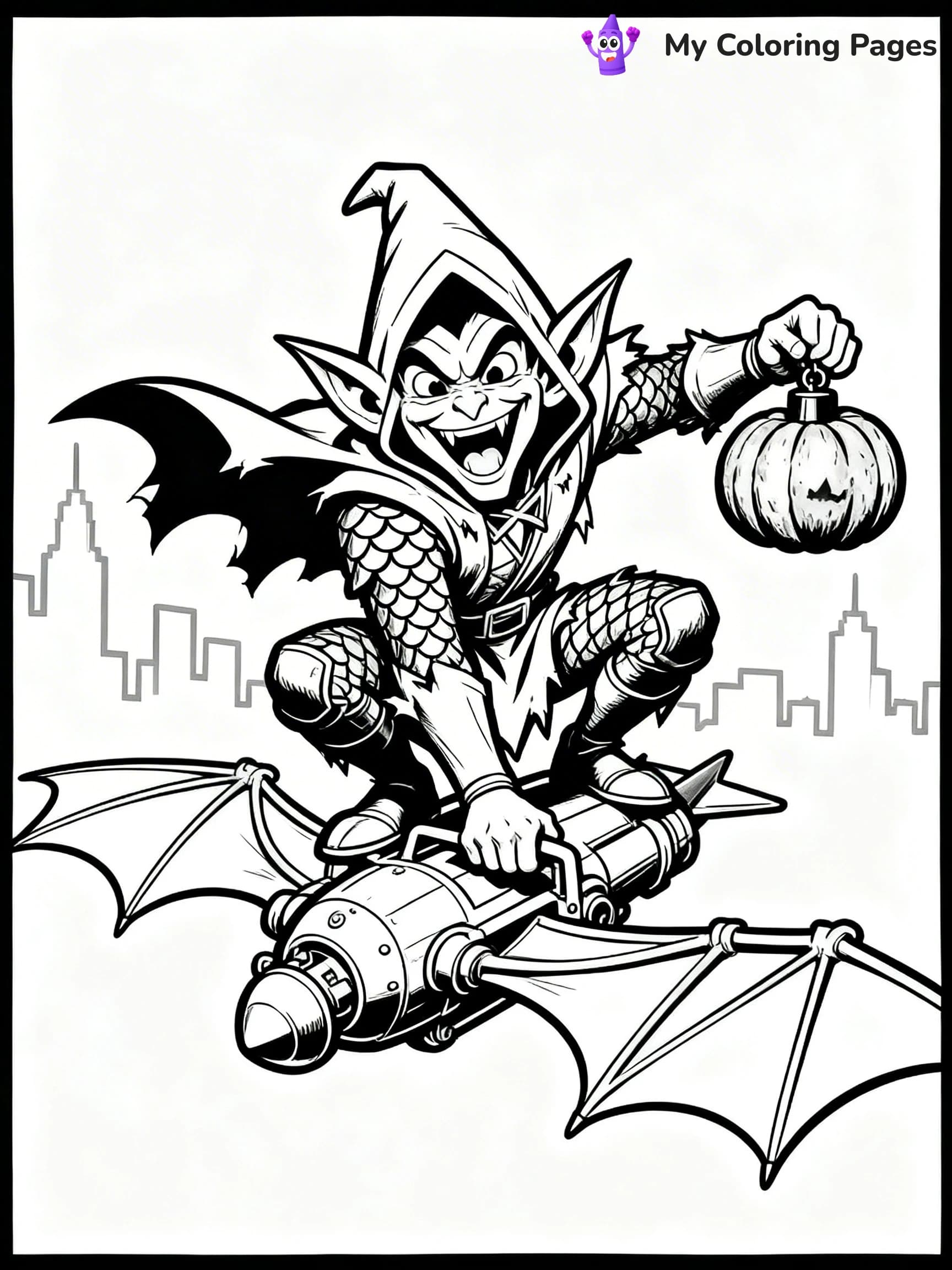 Green Goblin Coloring Pages - 5