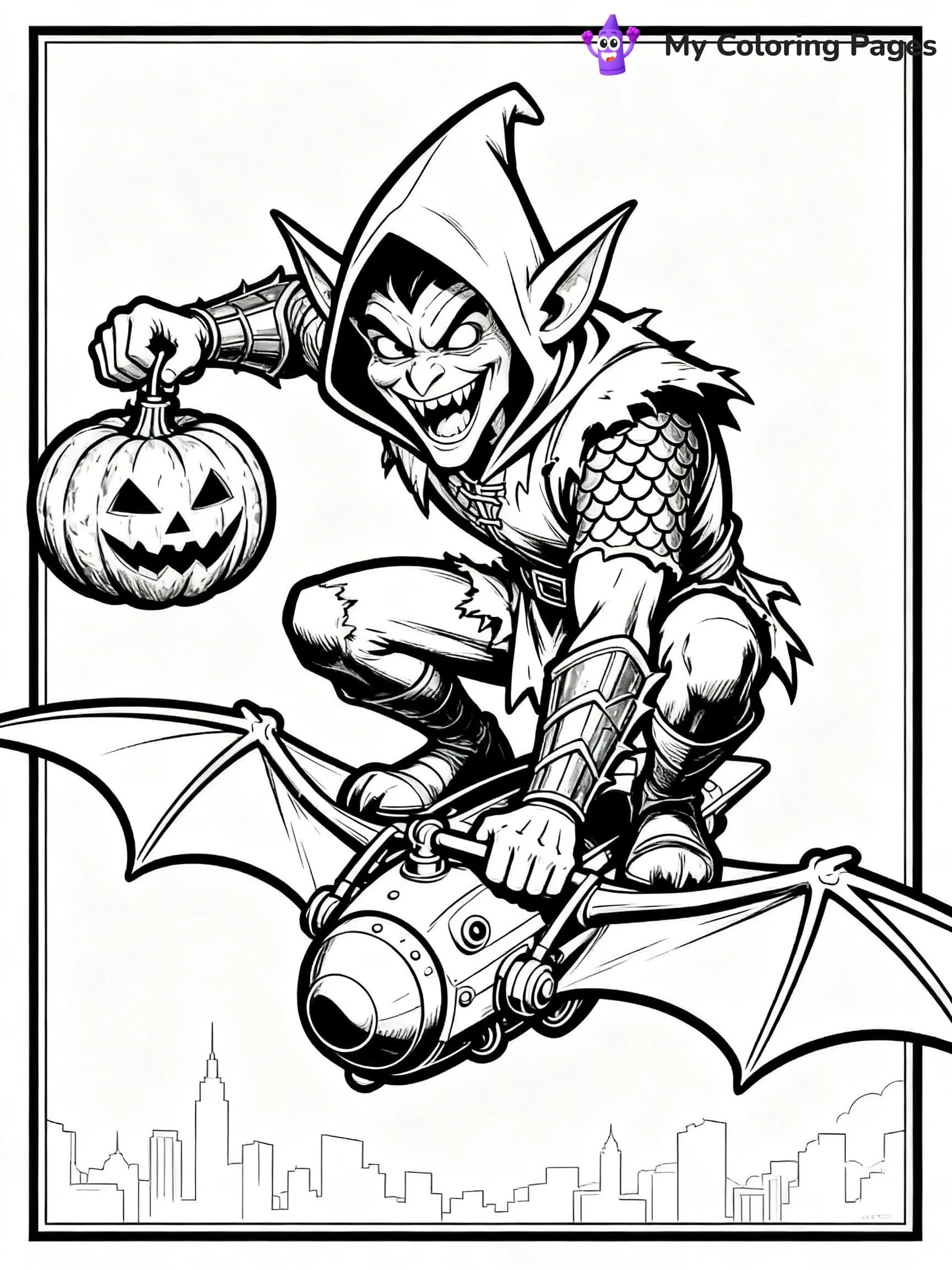 Green Goblin Coloring Pages - 4
