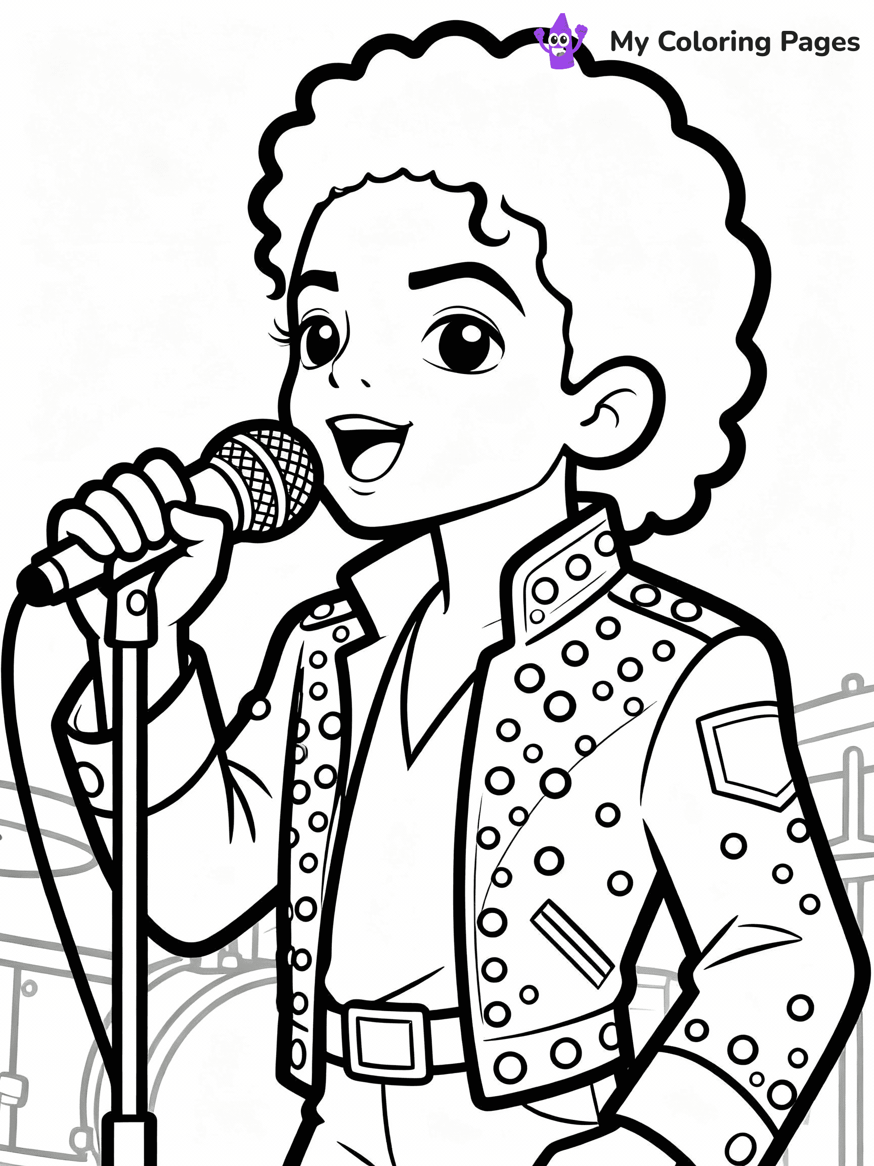 Michael Jackson Coloring Pages - 44