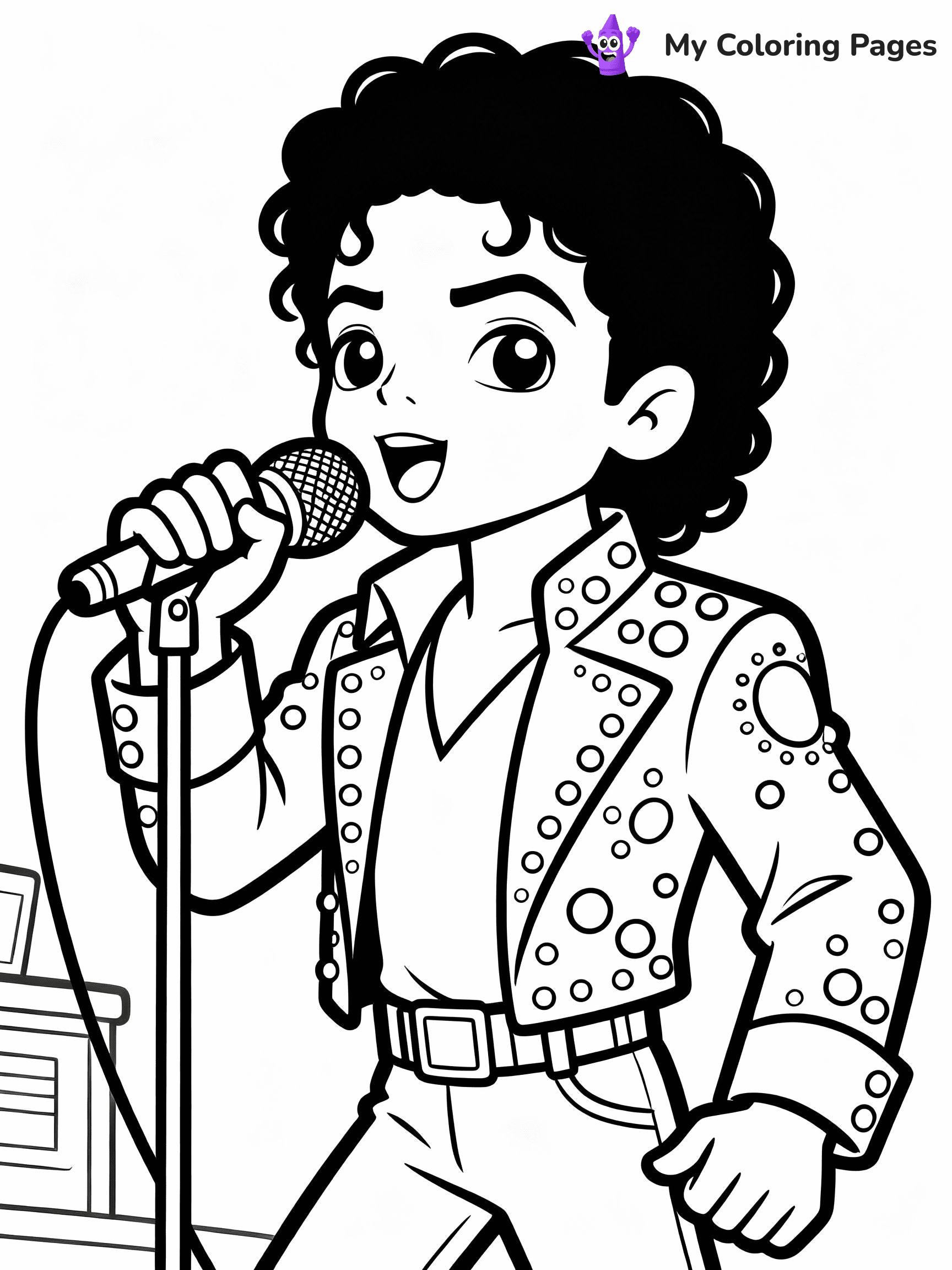 Michael Jackson Coloring Pages - 43