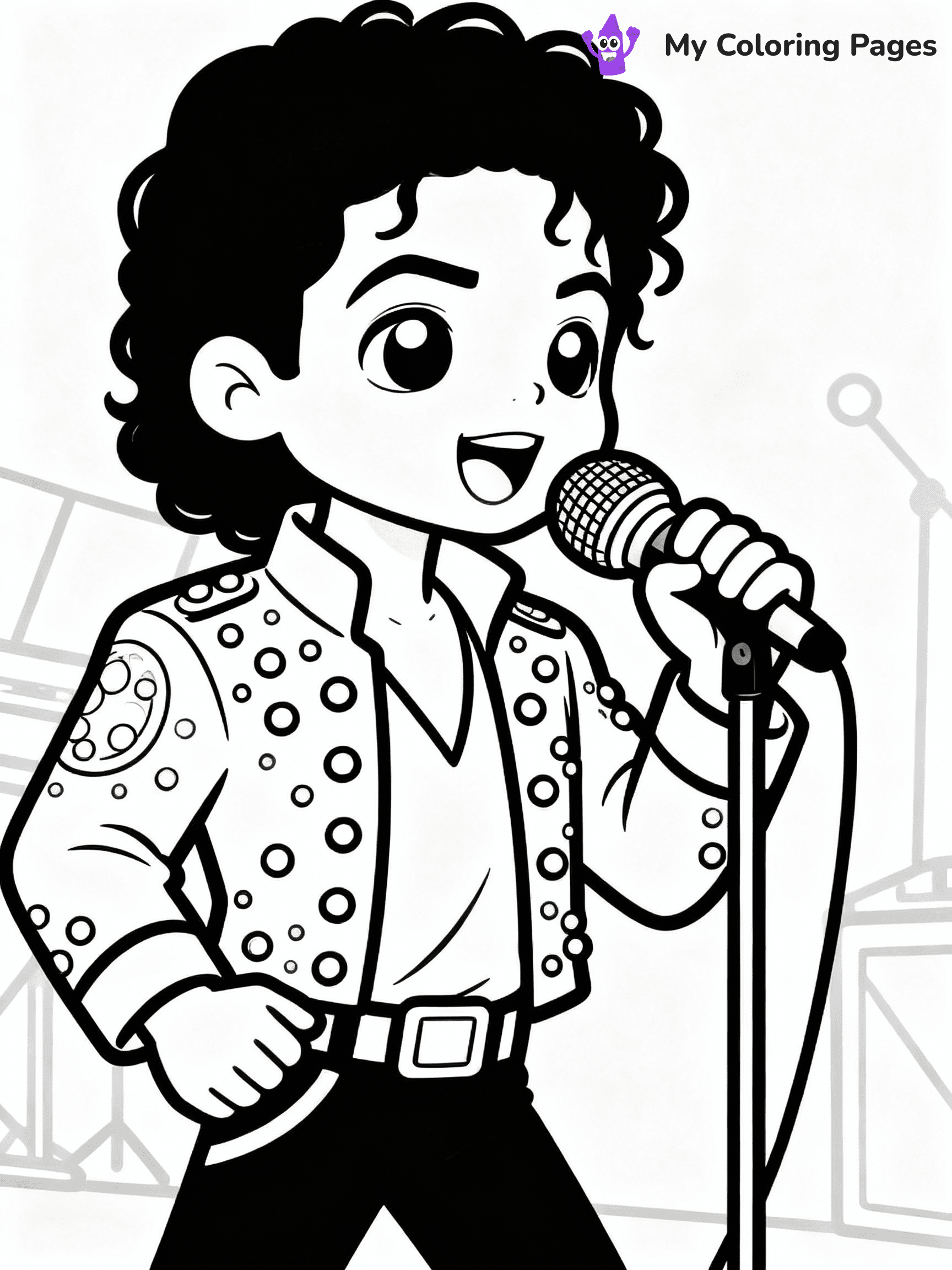 Michael Jackson Coloring Pages - 41