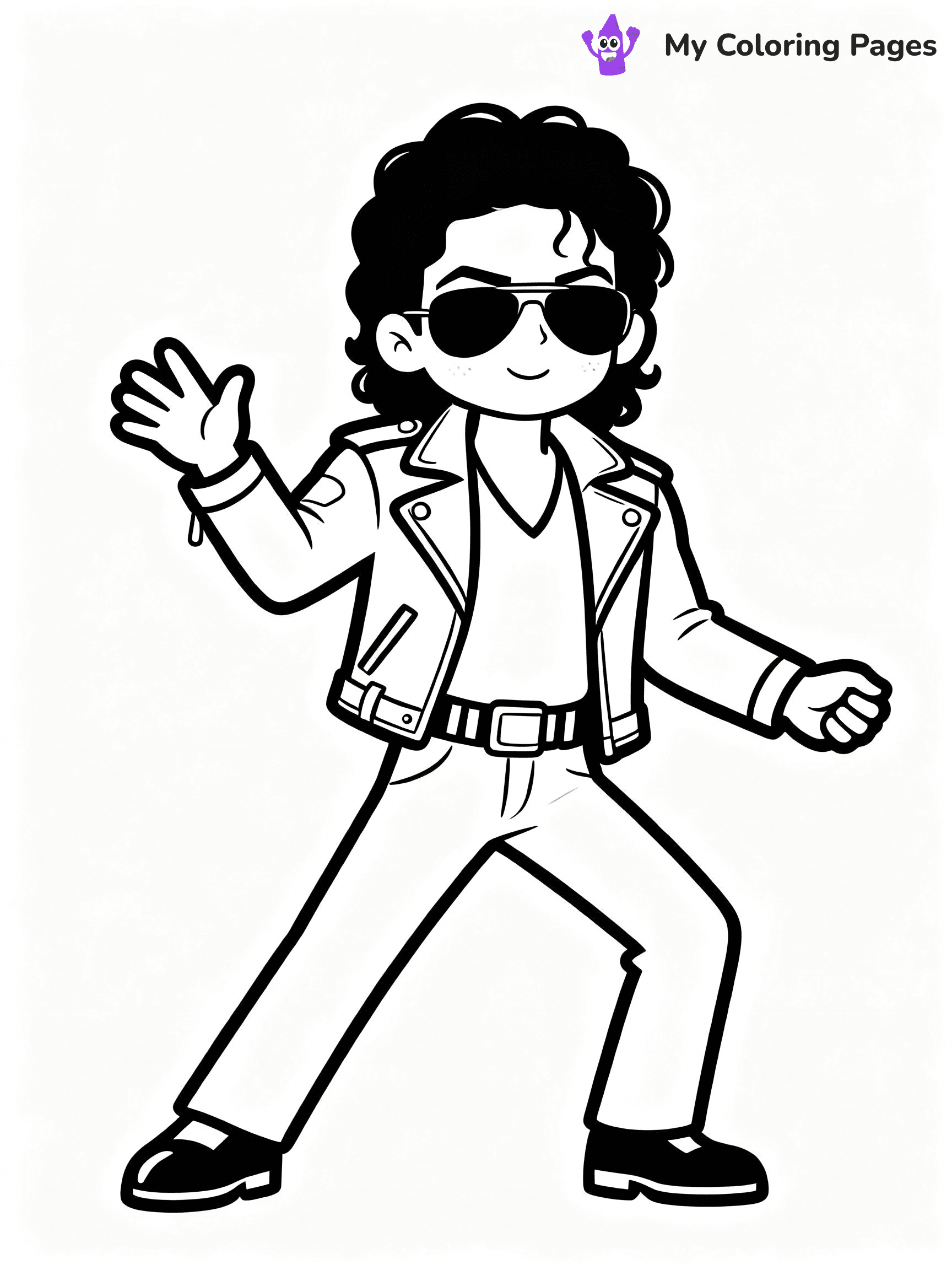 Michael Jackson Coloring Pages - 40