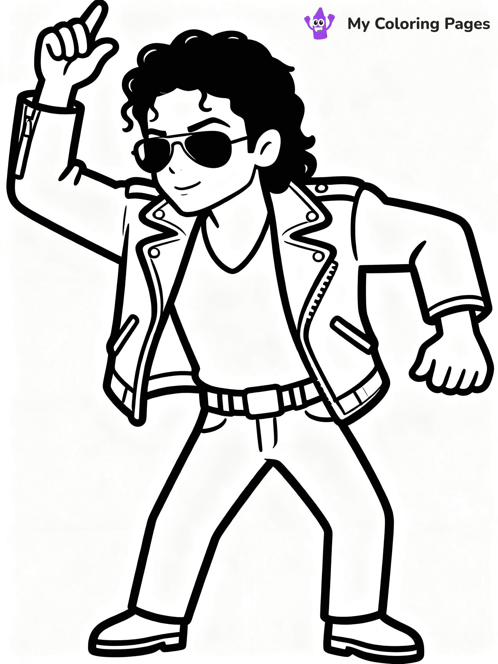 Michael Jackson Coloring Pages - 38
