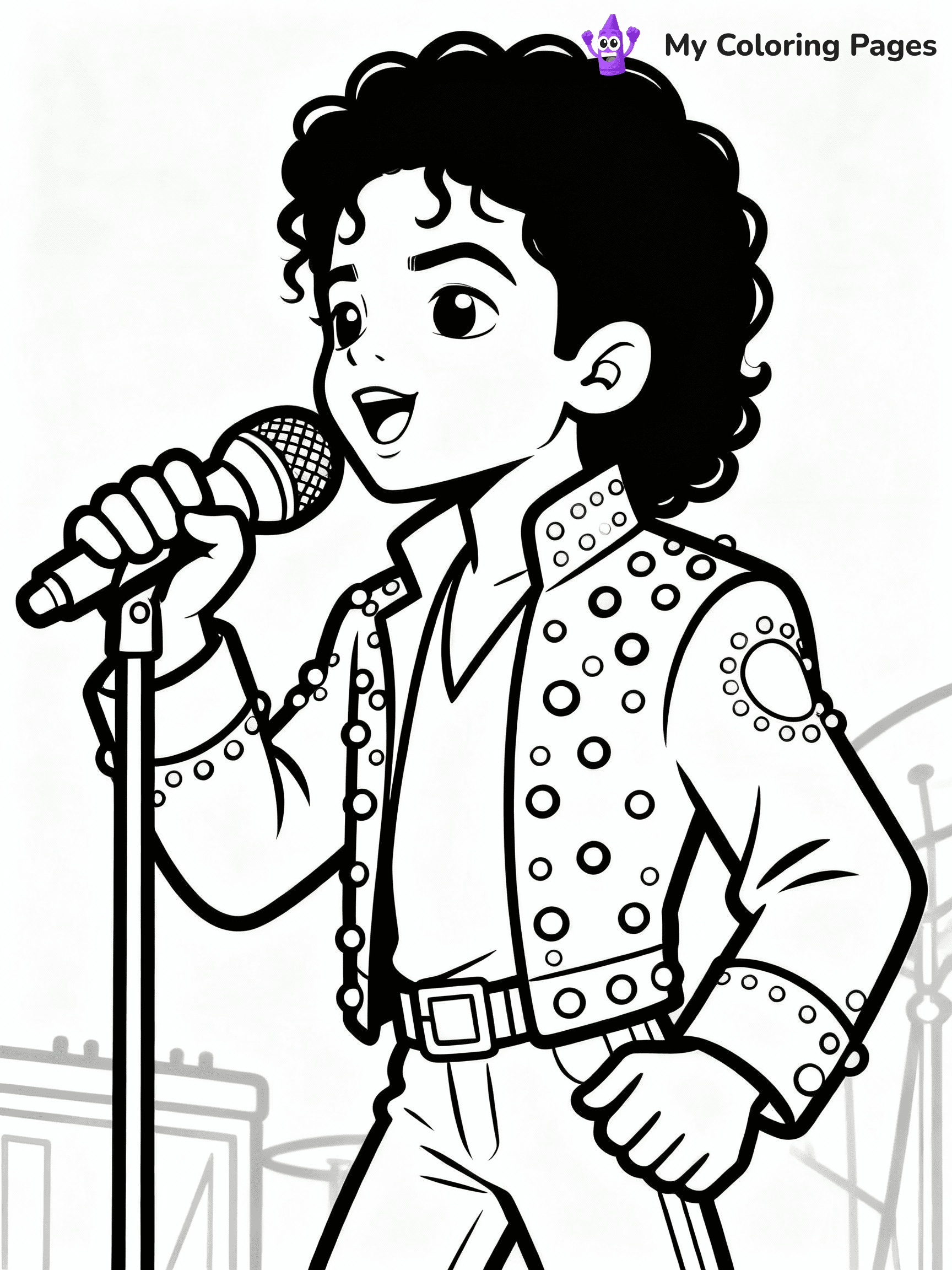 Michael Jackson Coloring Pages - 37