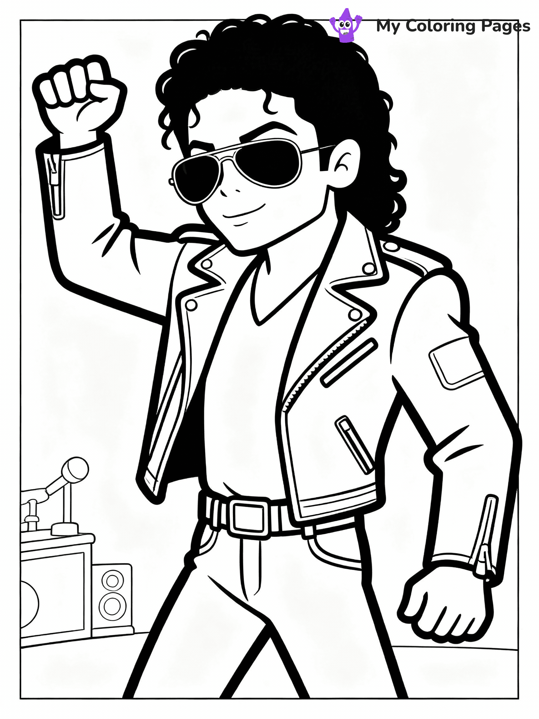 Michael Jackson Coloring Pages - 36
