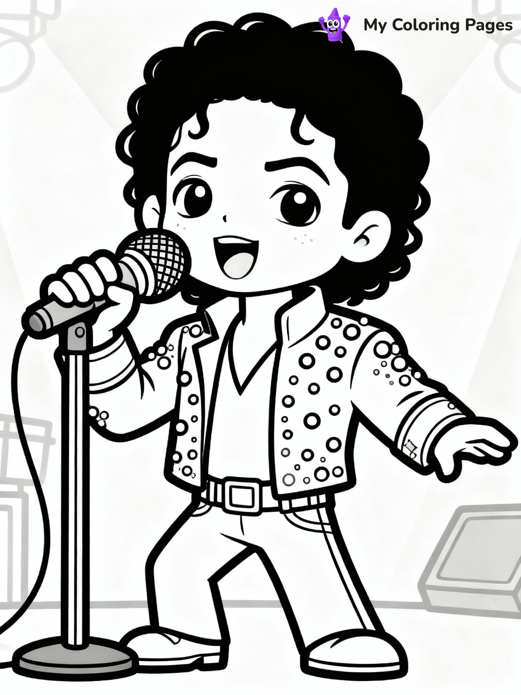 Michael Jackson Coloring Pages - 35