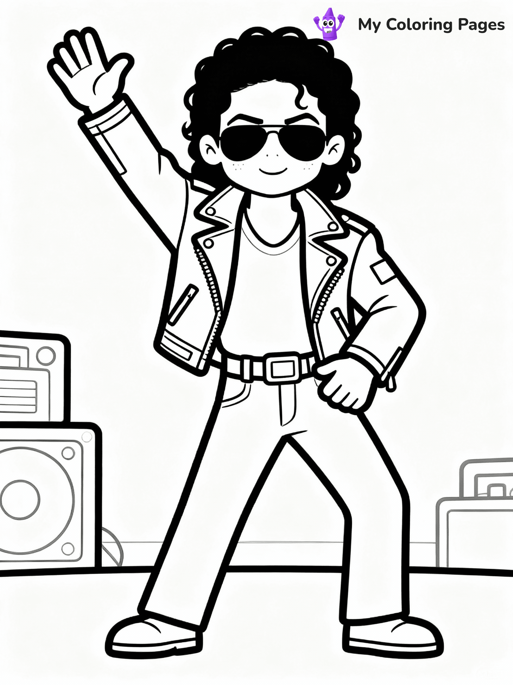 Michael Jackson Coloring Pages - 34