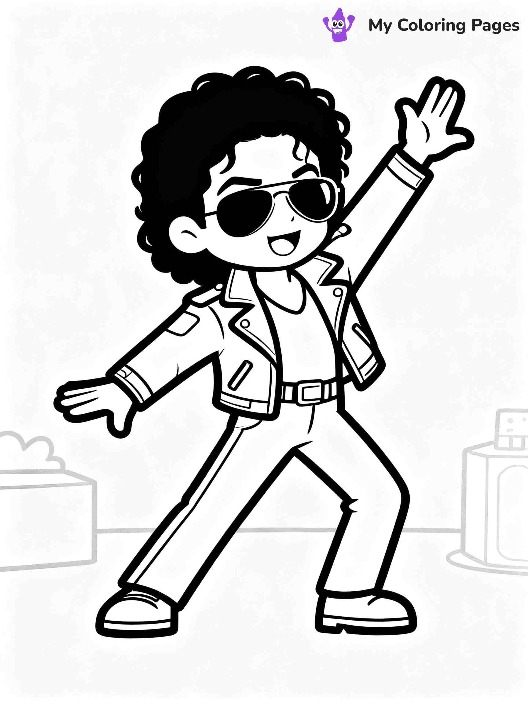 Michael Jackson Coloring Pages - 32
