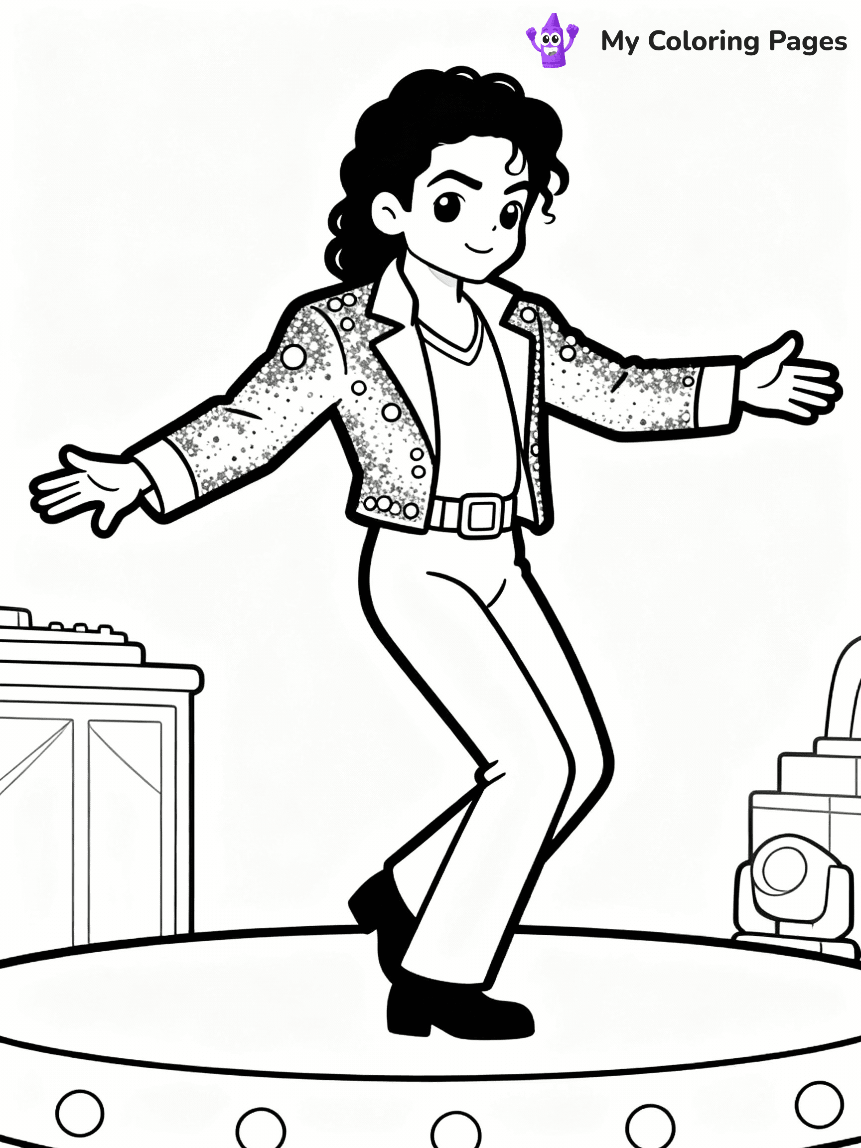 Michael Jackson Coloring Pages - 24