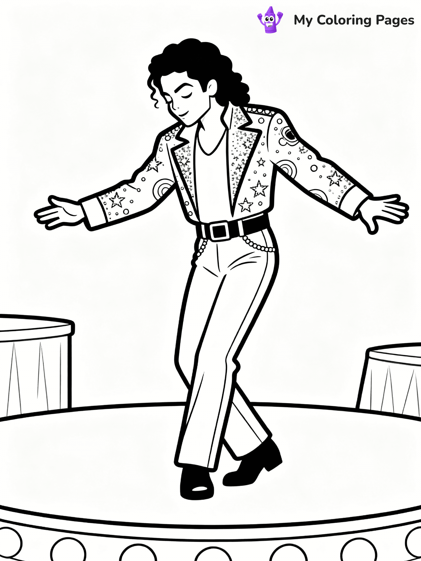 Michael Jackson Coloring Pages - 23