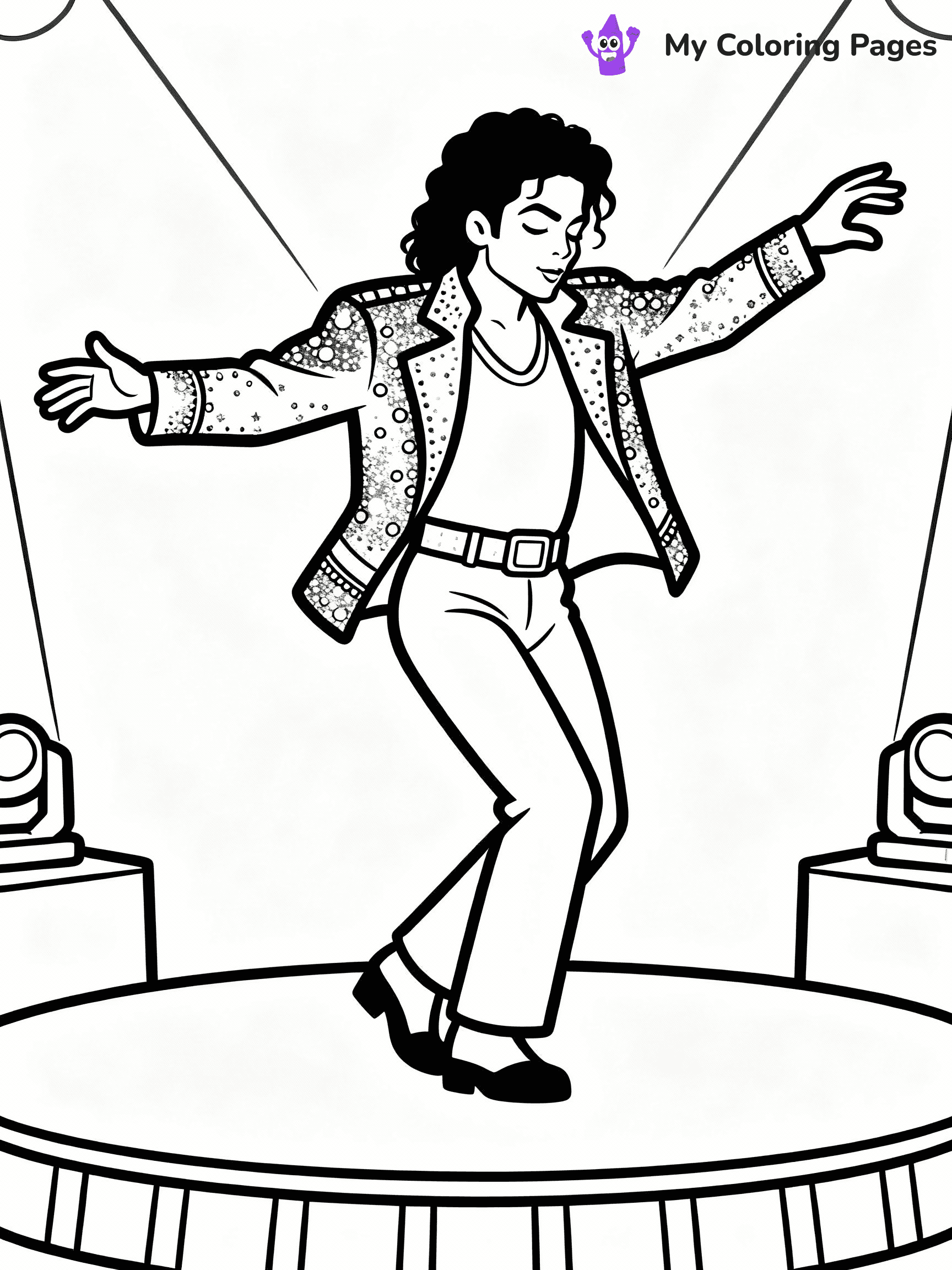 Michael Jackson Coloring Pages - 21