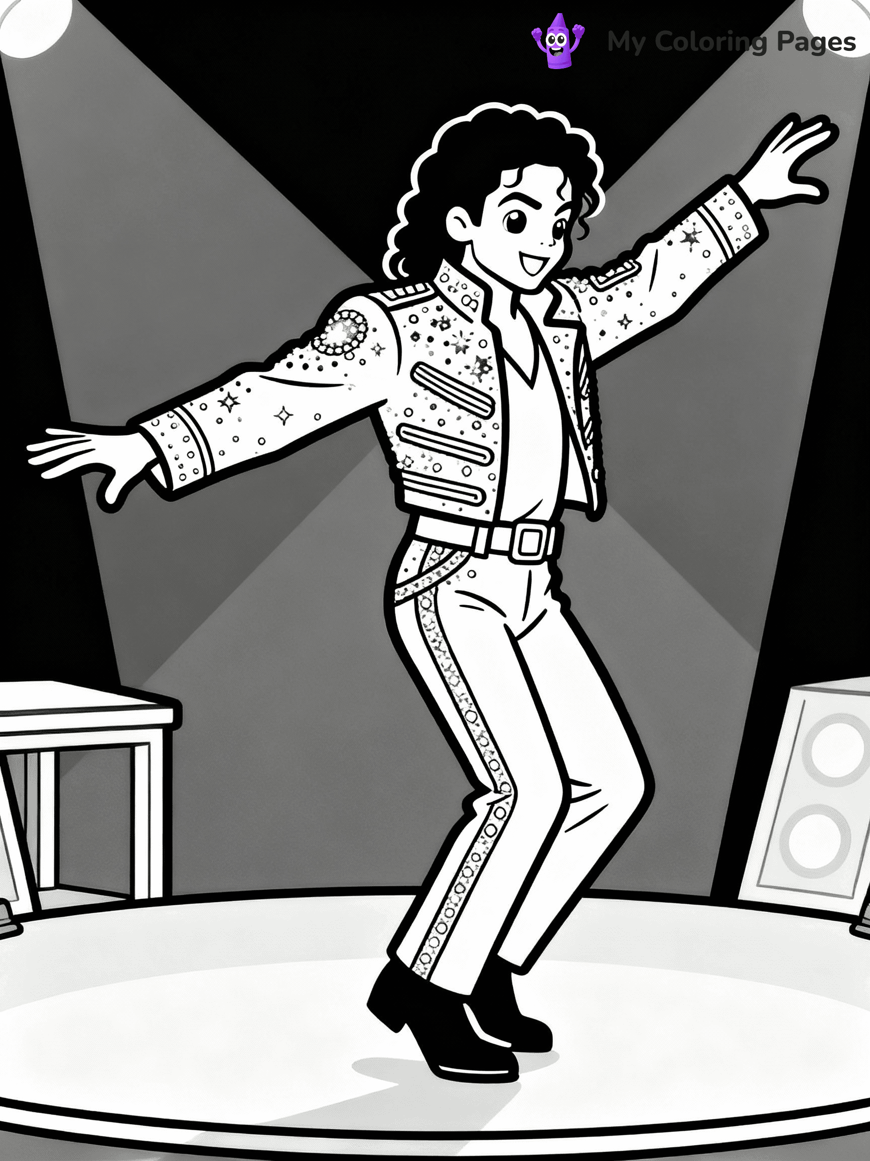 Michael Jackson Coloring Pages - 20