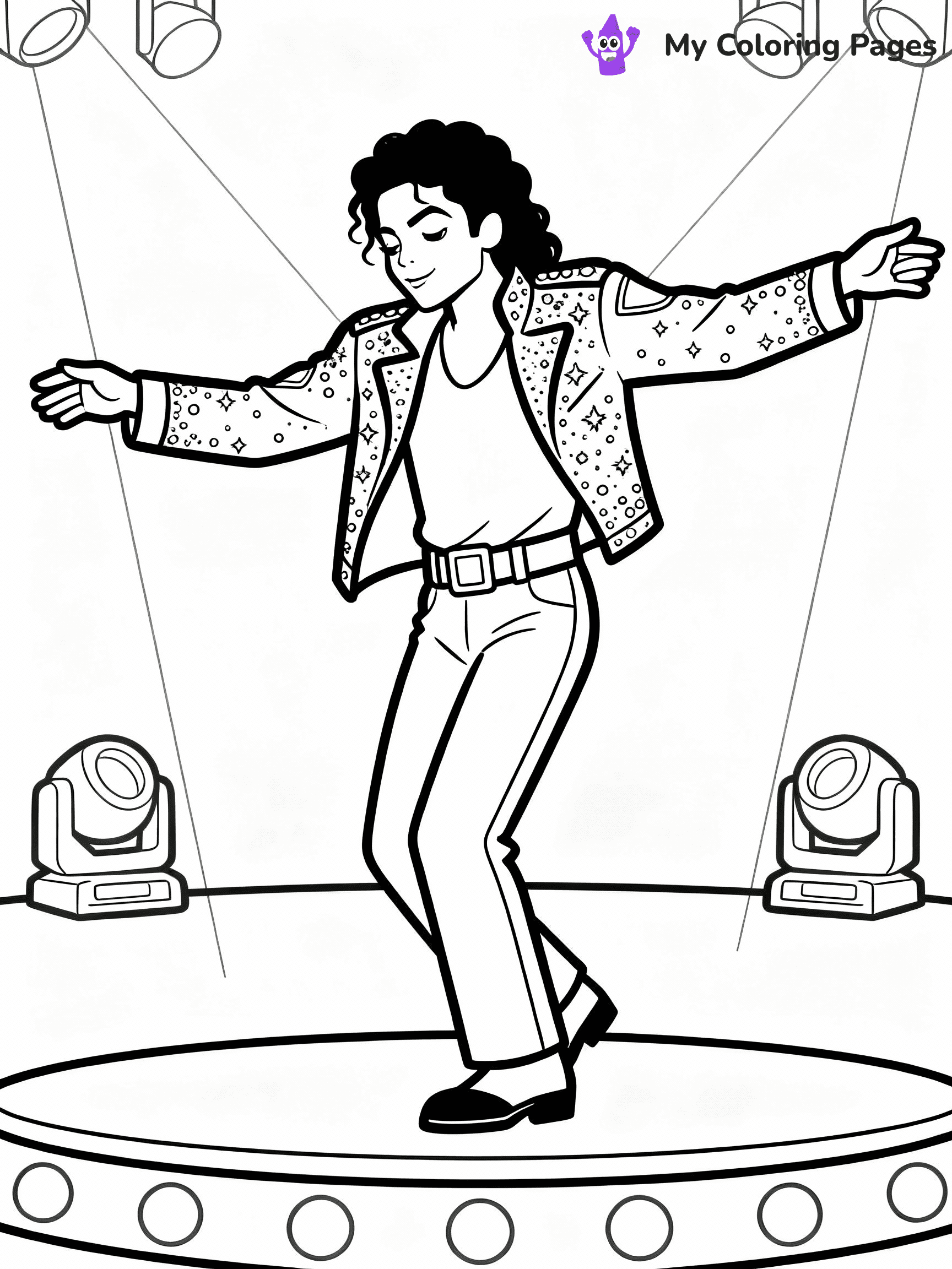 Michael Jackson Coloring Pages - 19