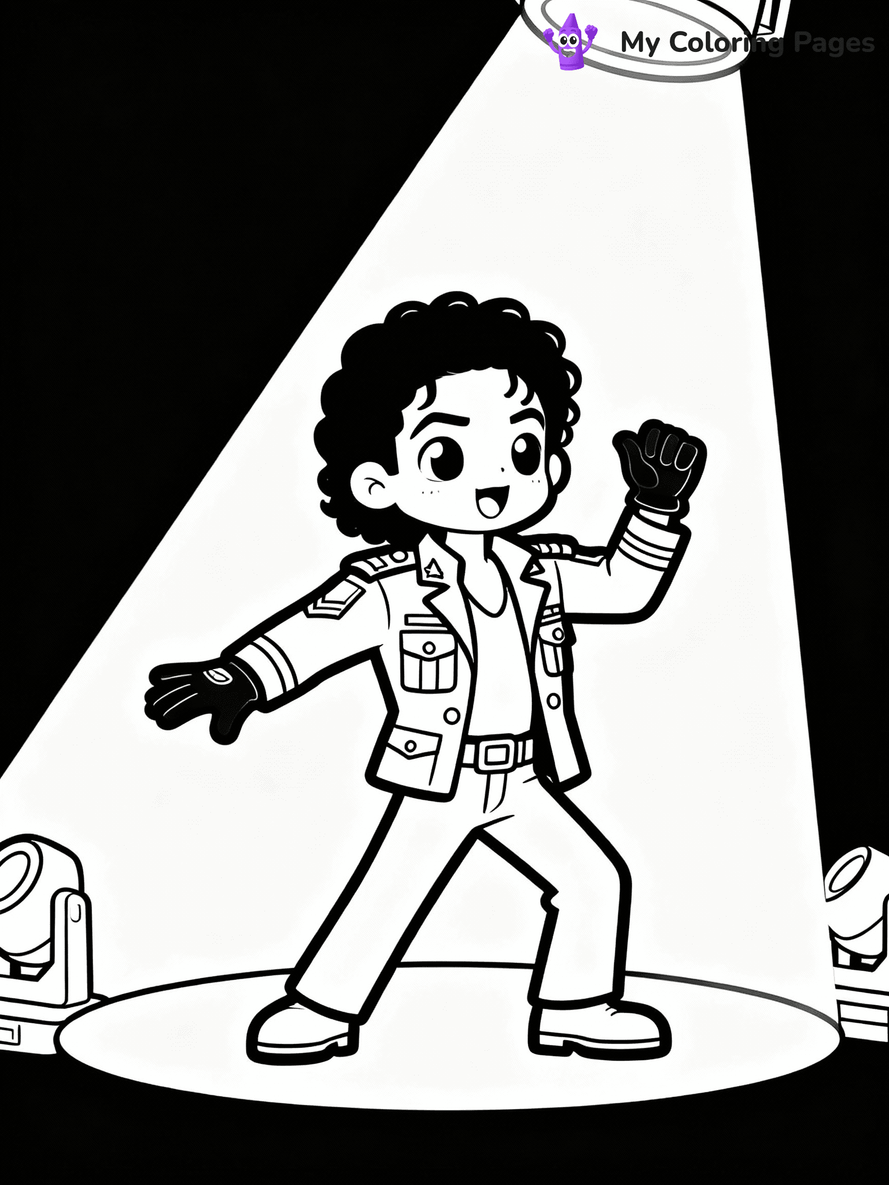 Michael Jackson Coloring Pages - 12