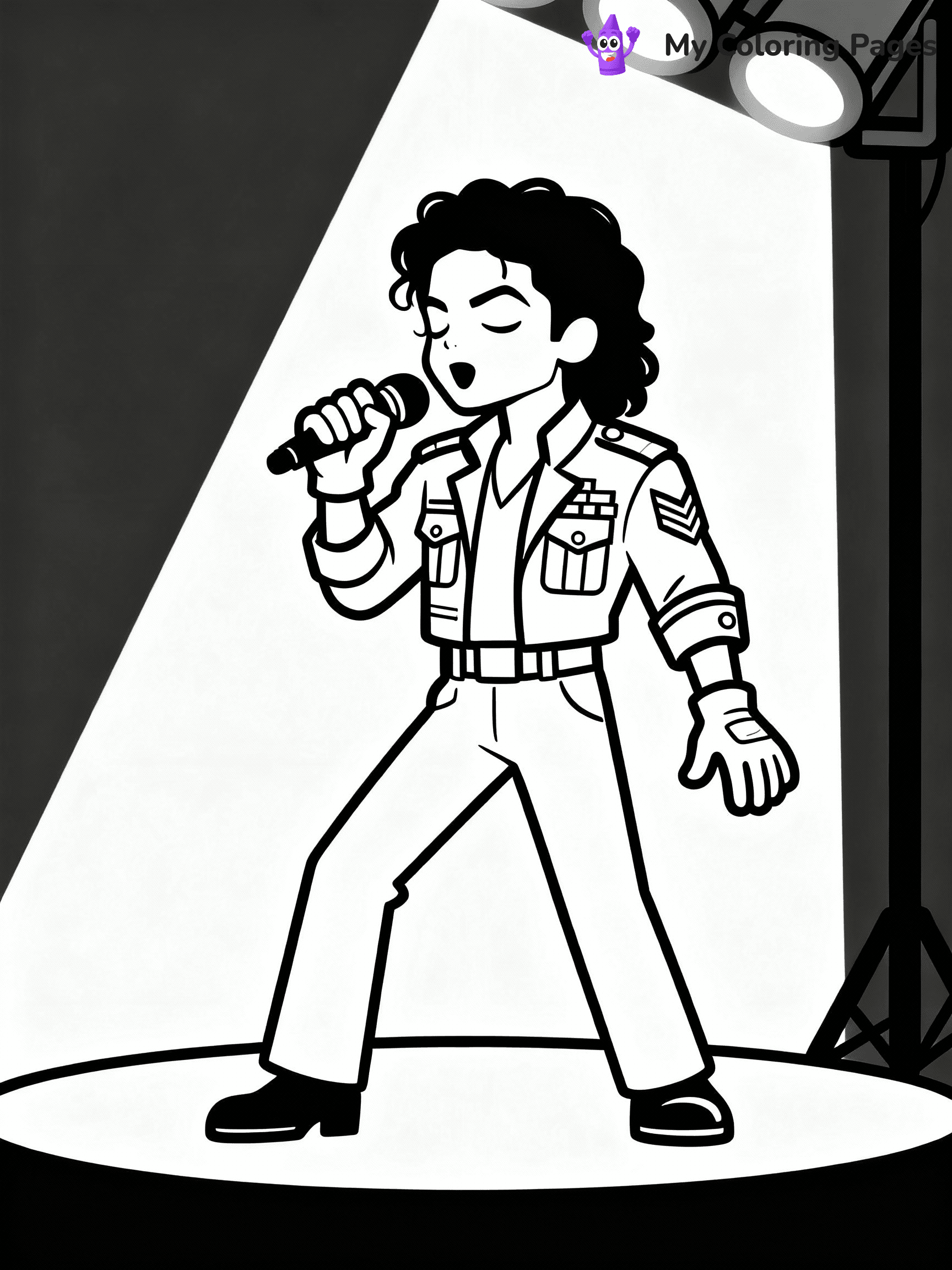 Michael Jackson Coloring Pages - 11