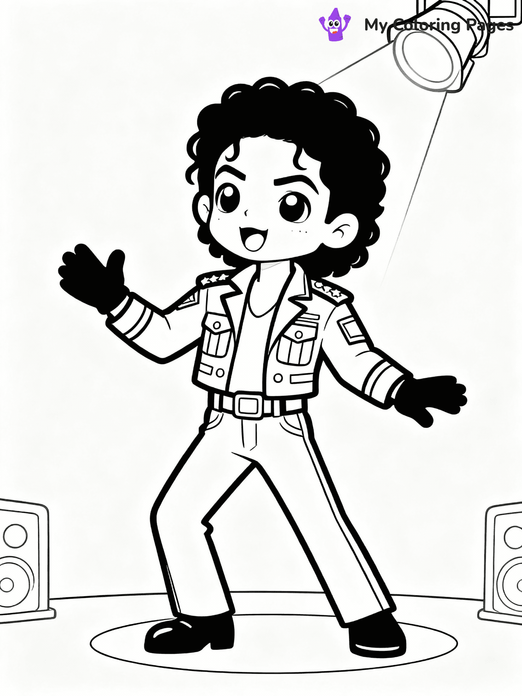 Michael Jackson Coloring Pages - 9