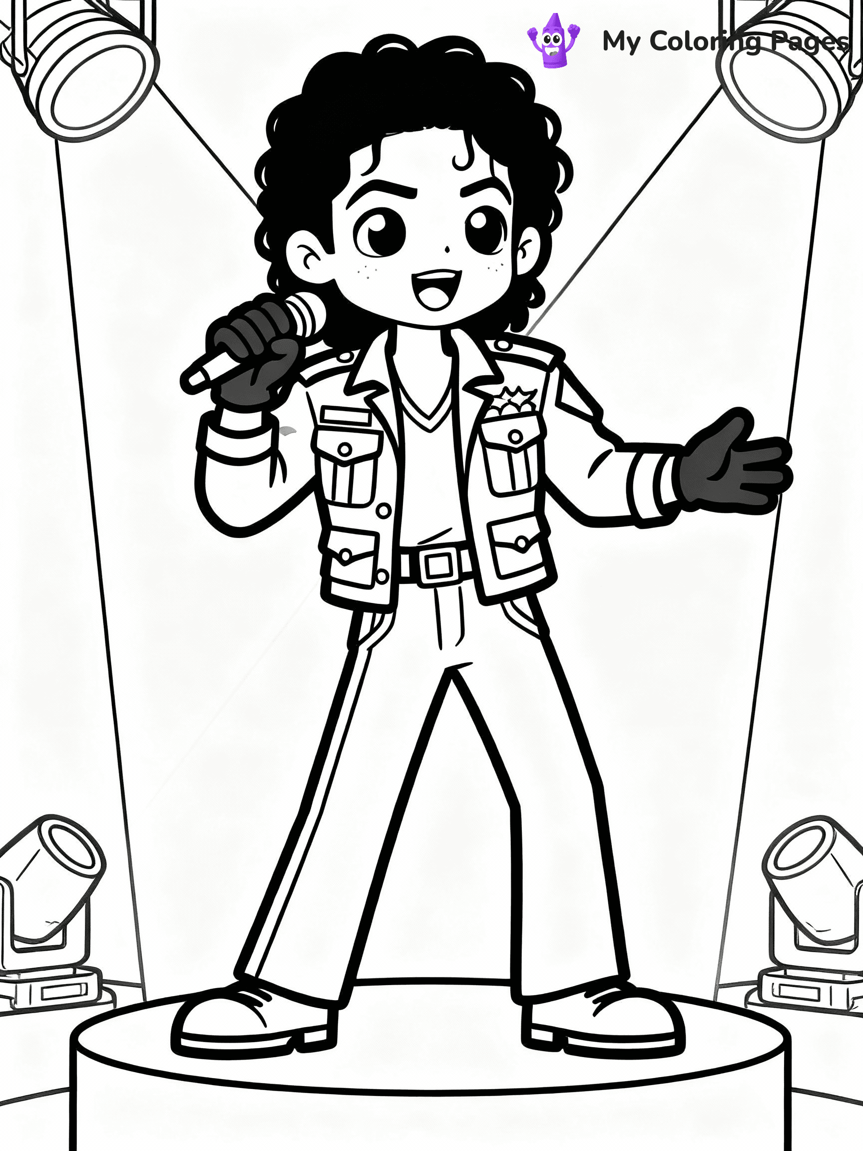 Michael Jackson Coloring Pages - 8