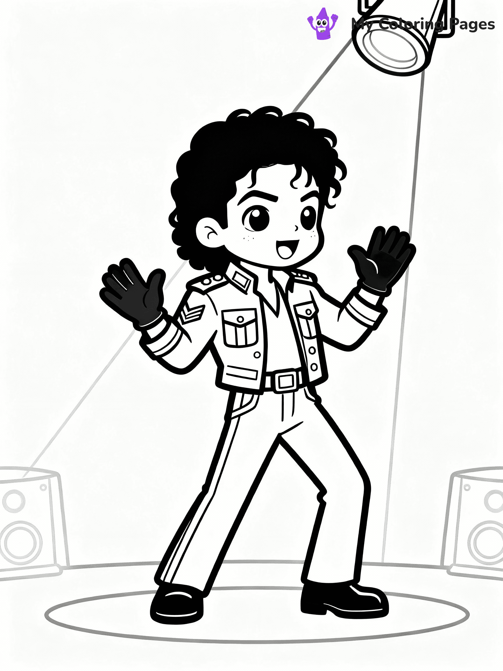 Michael Jackson Coloring Pages - 7