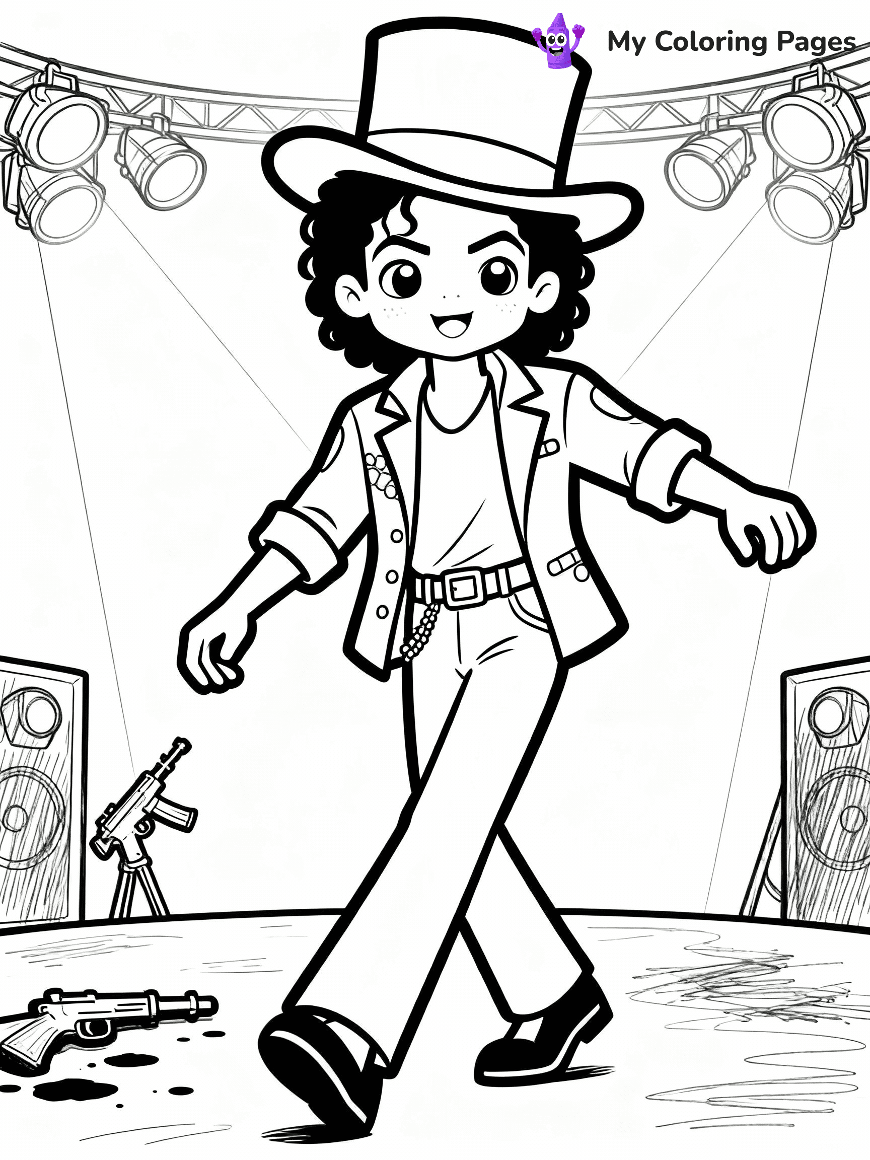 Michael Jackson Coloring Pages - 5