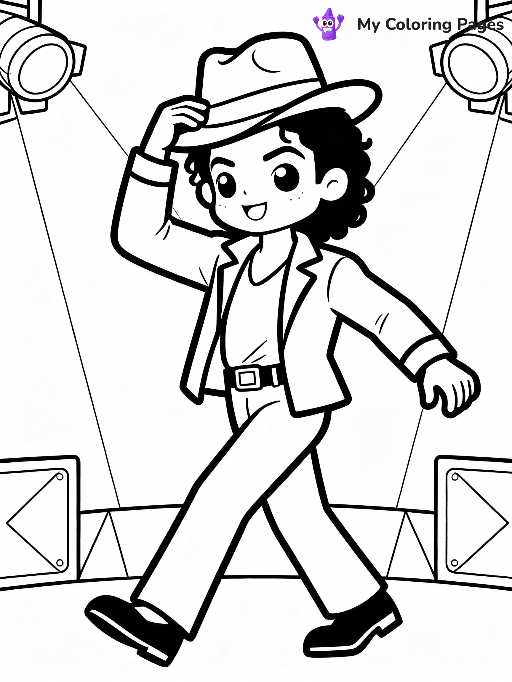 Michael Jackson Coloring Pages - 4