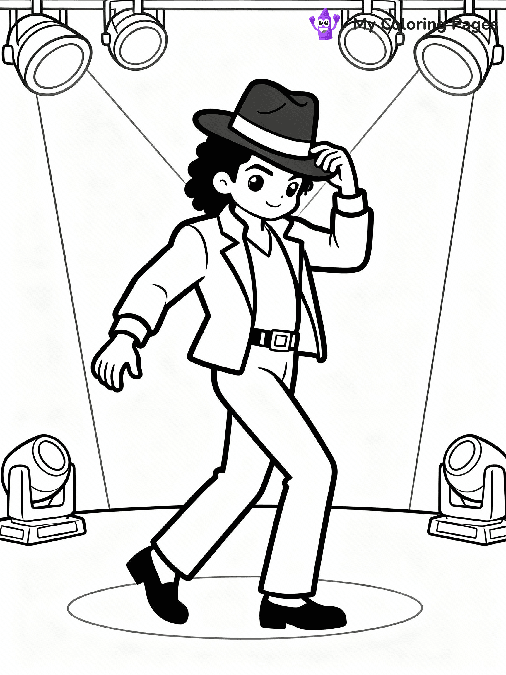 Michael Jackson Coloring Pages - 1