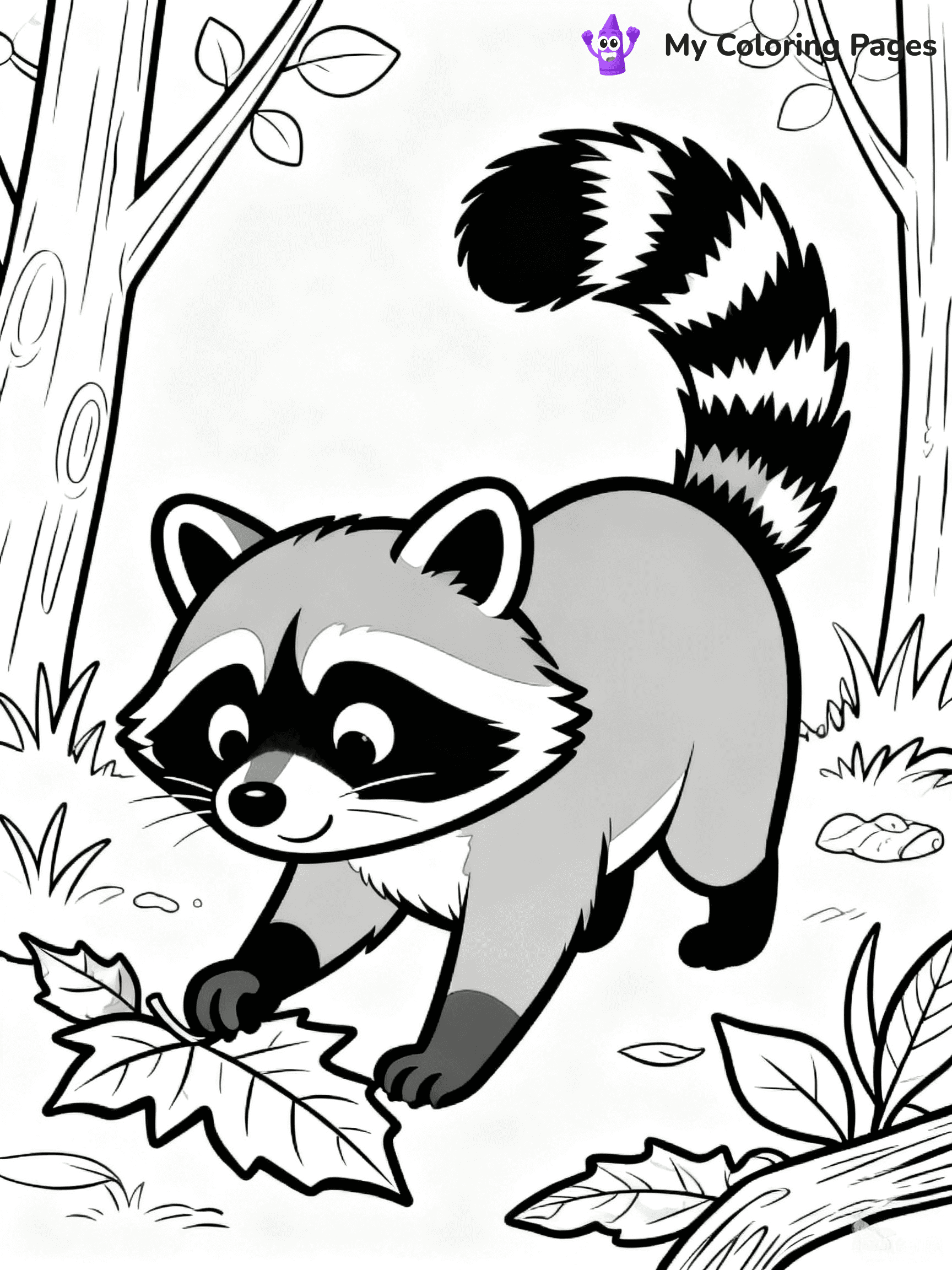 Forest Animals Coloring Pages - 8