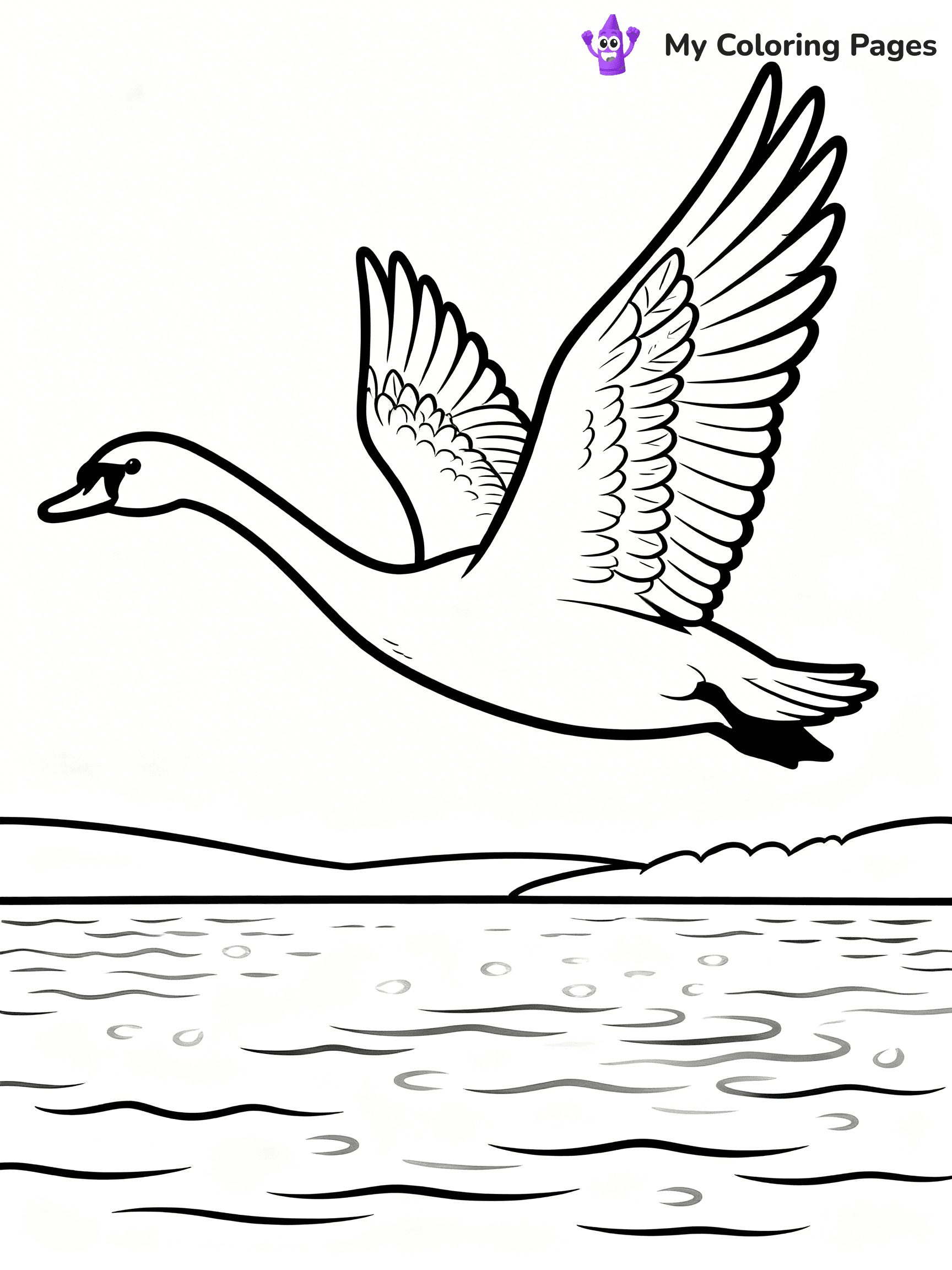 Swan Coloring Pages - 13