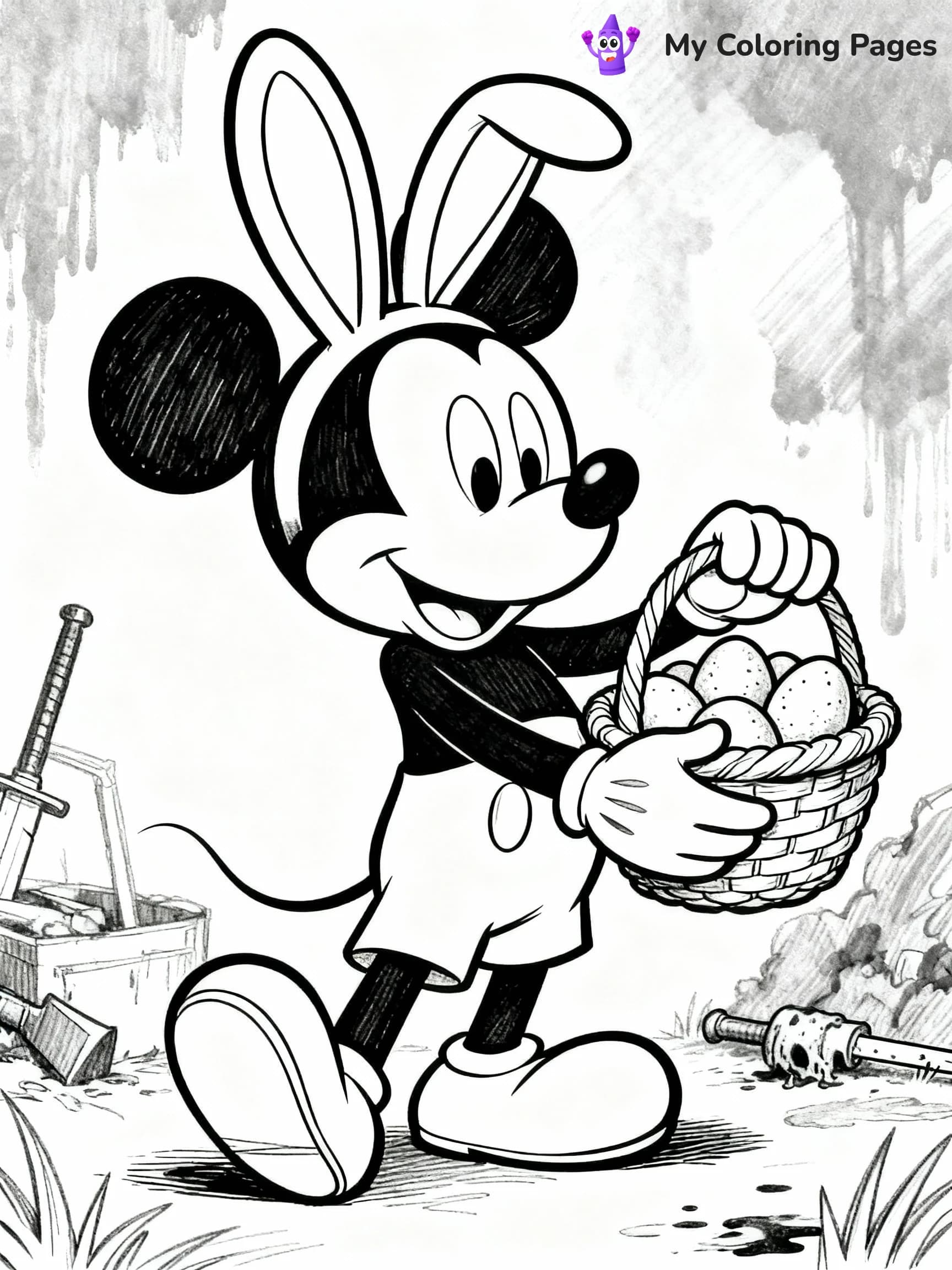 Disney Easter Coloring Pages - 19