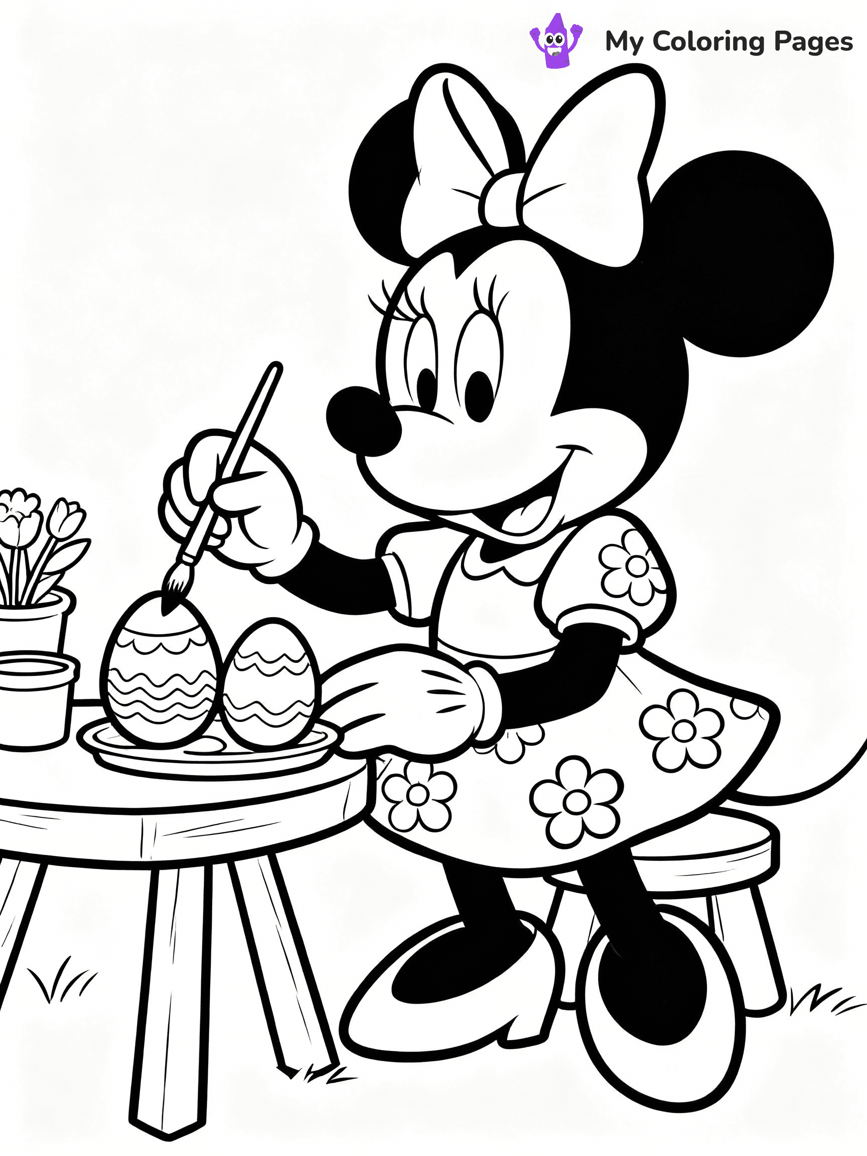 Disney Easter Coloring Pages - 11