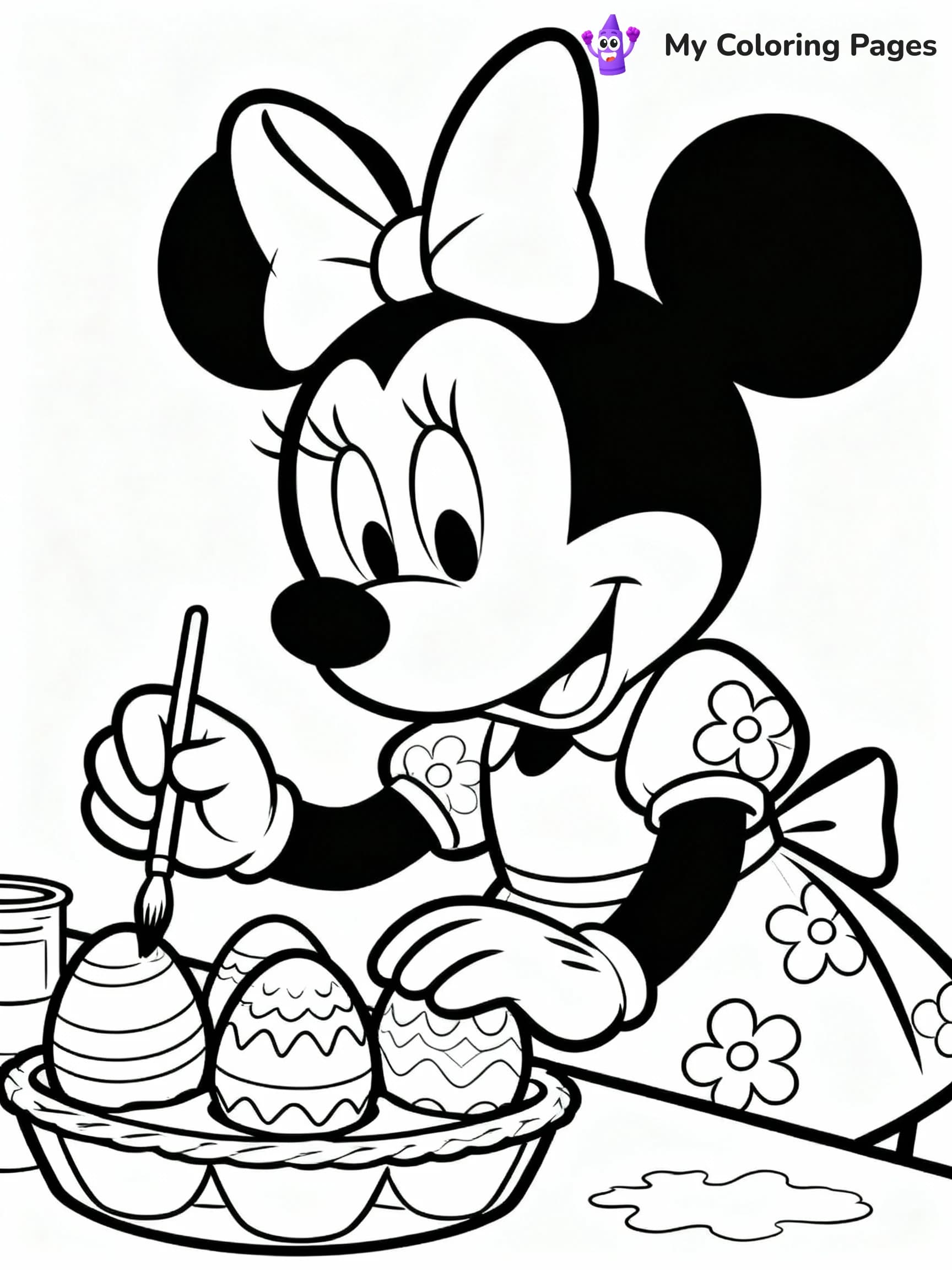 Disney Easter Coloring Pages - 9
