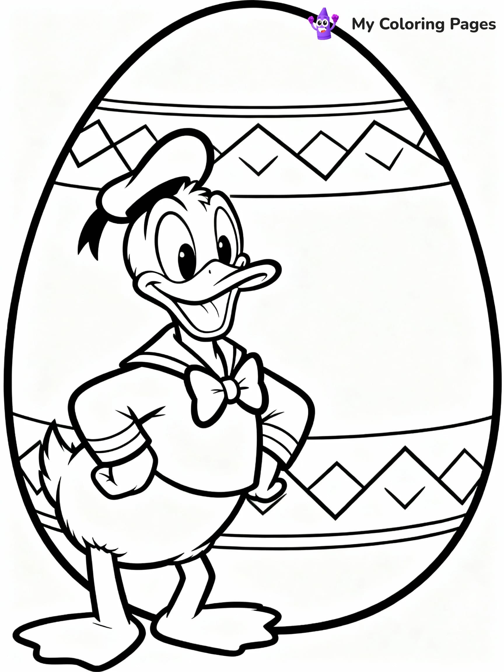 Disney Easter Coloring Pages - 1