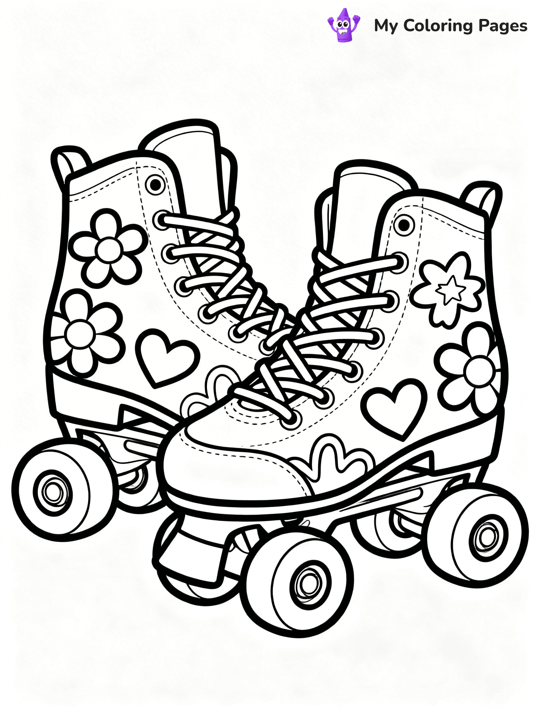 Roller Skate Coloring Pages - 24
