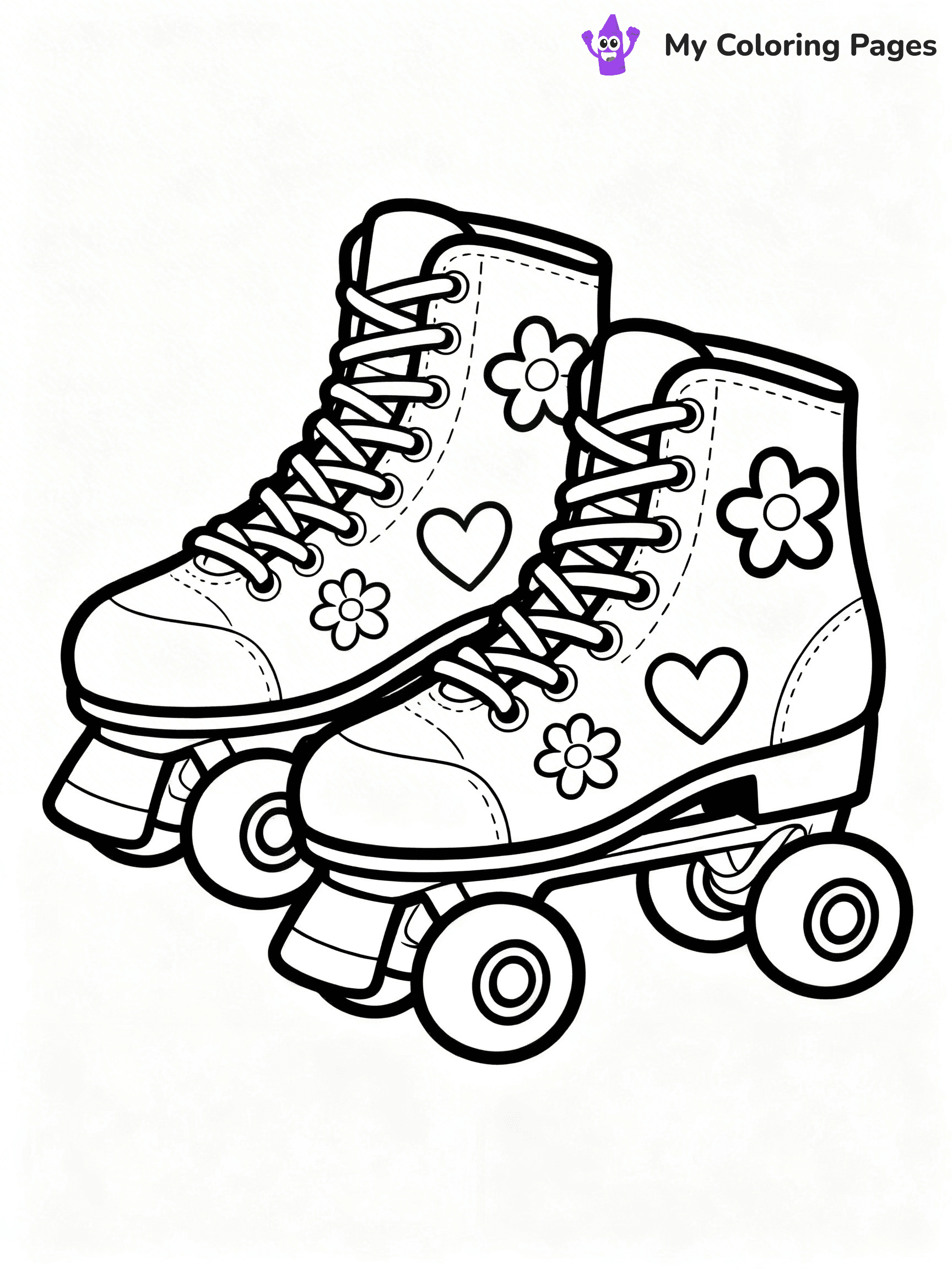 Roller Skate Coloring Pages - 21