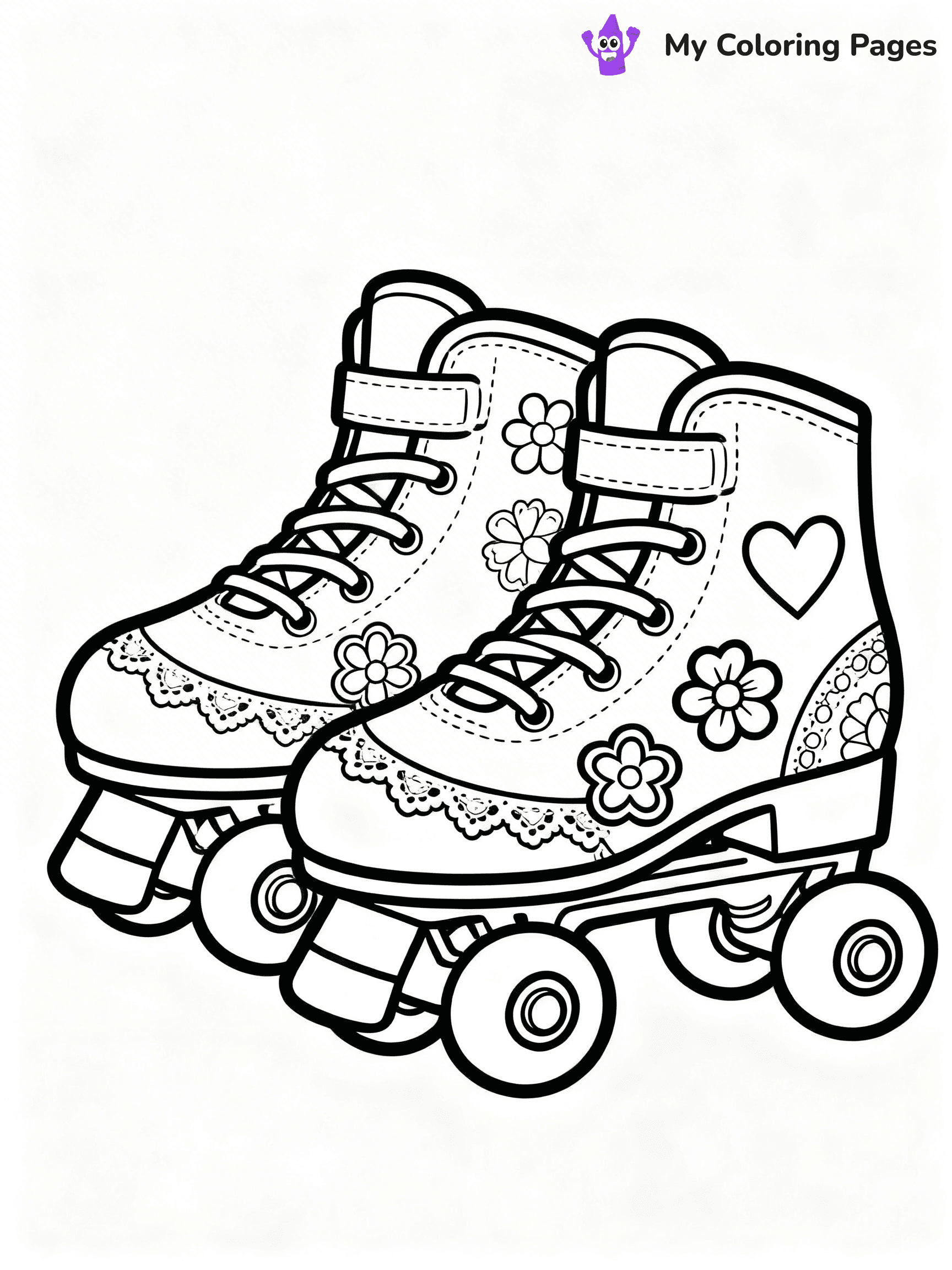 Roller Skate Coloring Pages - 20