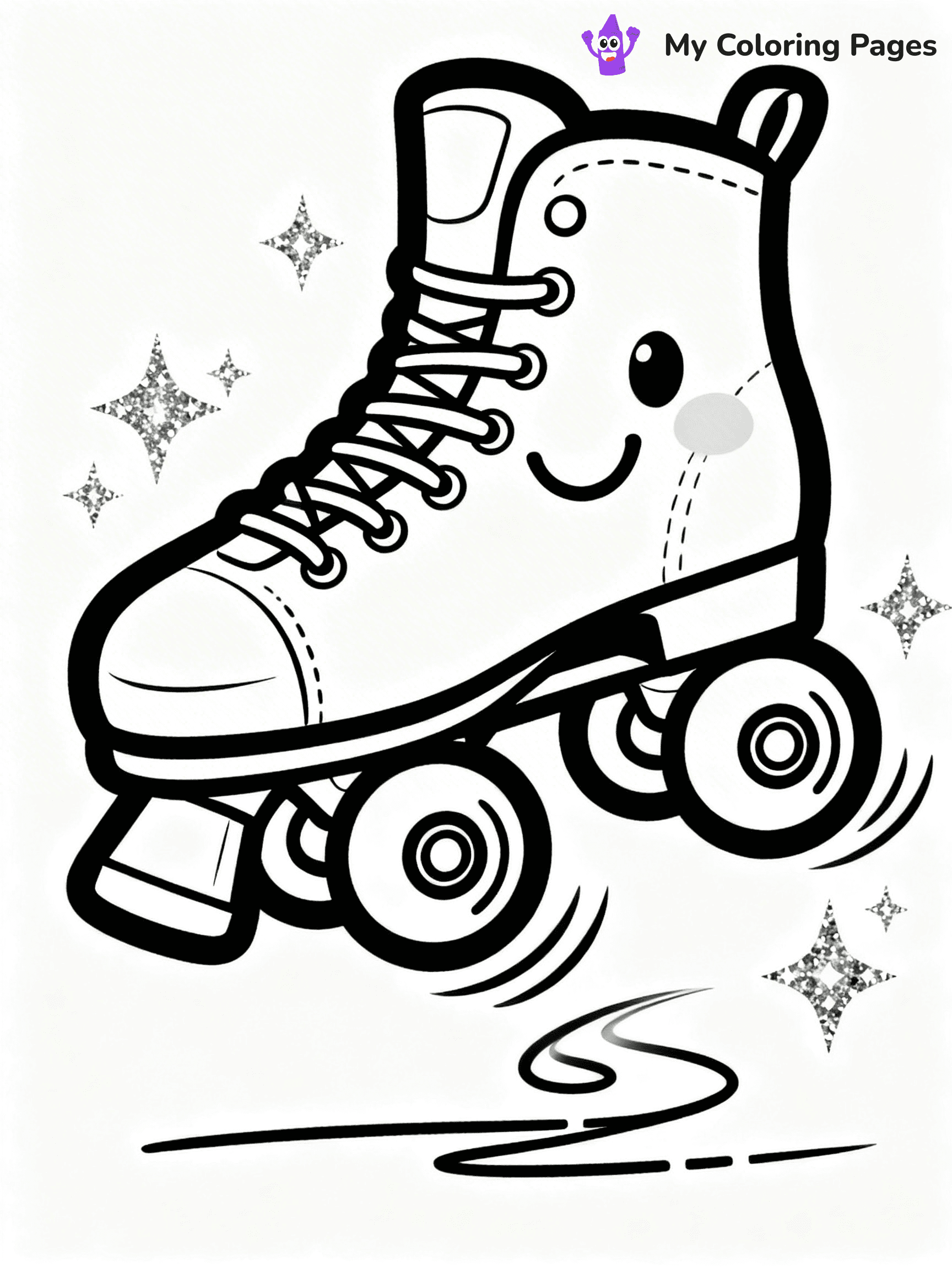 Roller Skate Coloring Pages - 19