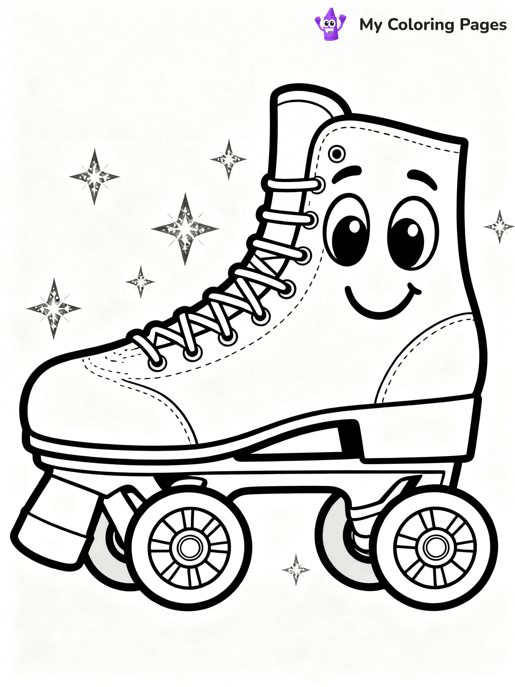 Roller Skate Coloring Pages - 17