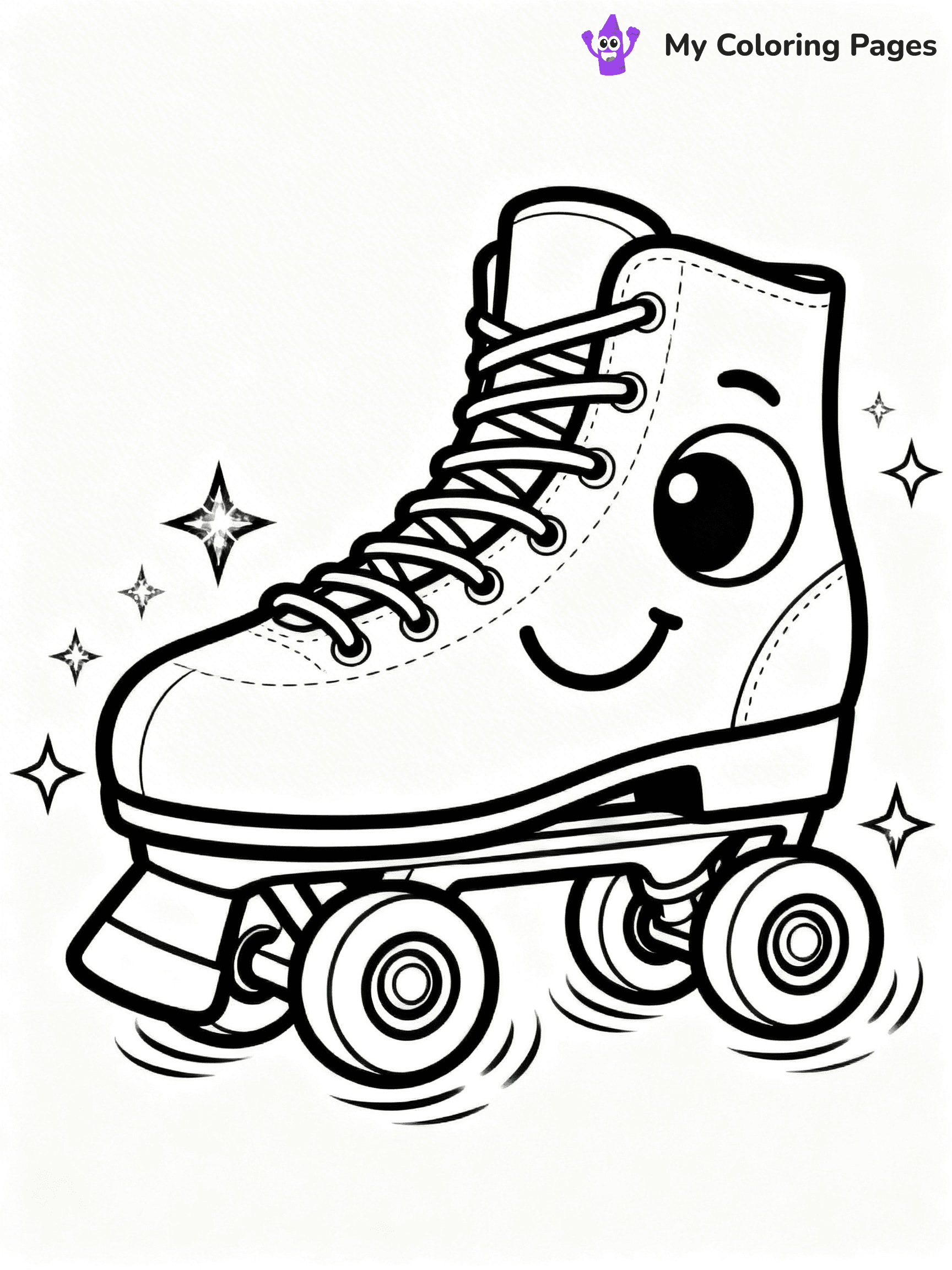 Roller Skate Coloring Pages - 15