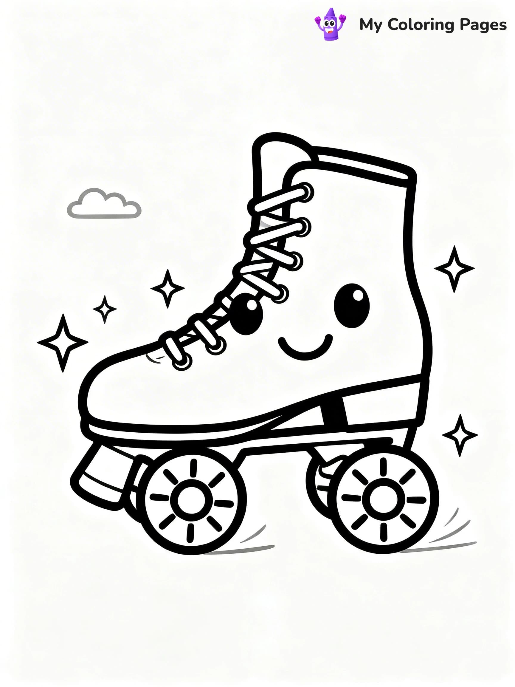 Roller Skate Coloring Pages - 13