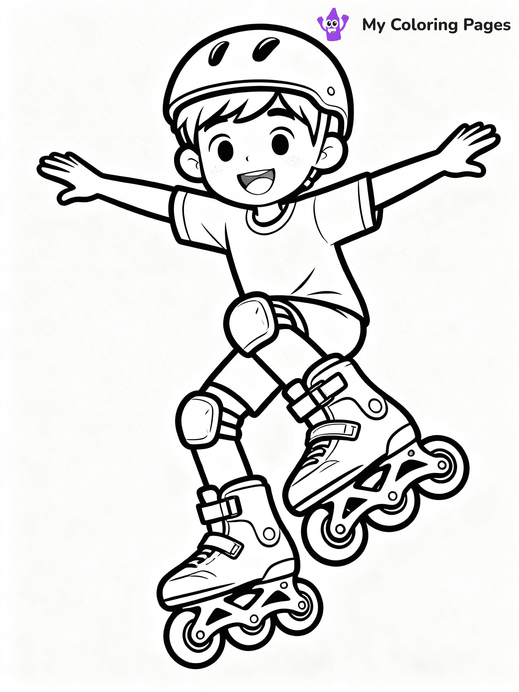 Roller Skate Coloring Pages - 12