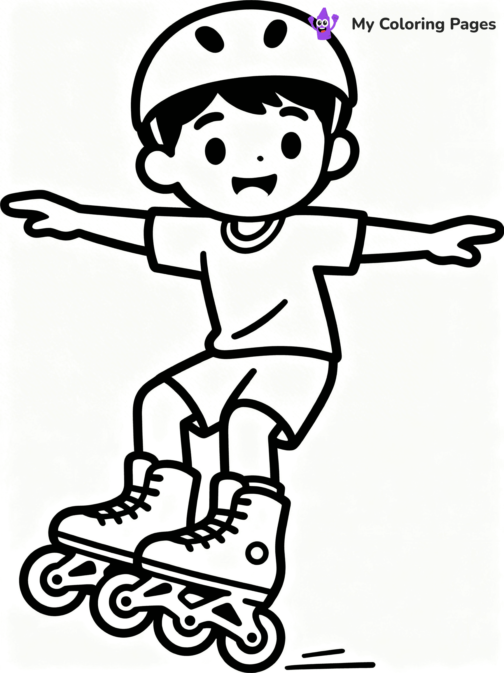 Roller Skate Coloring Pages - 11